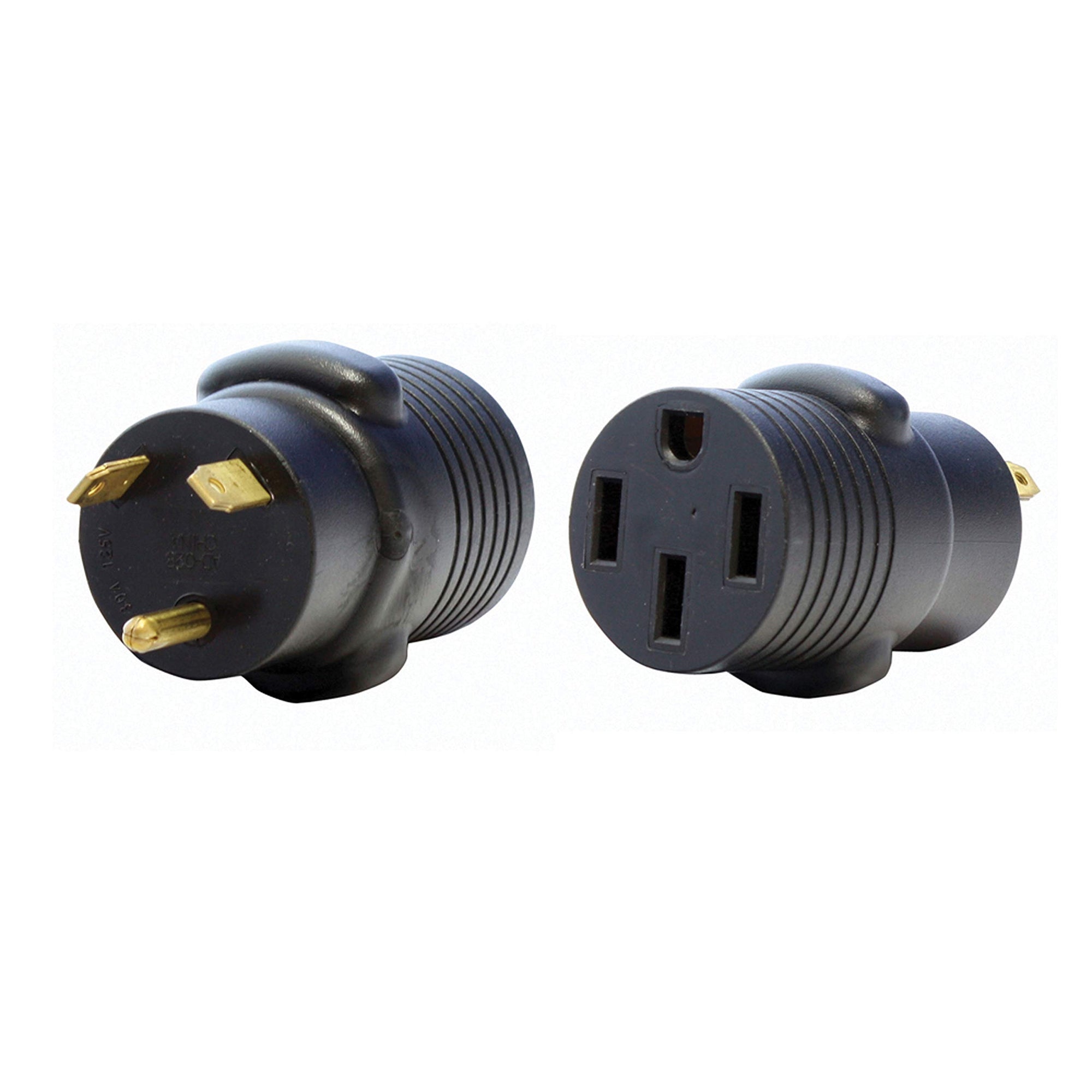 Valterra Mighty Cord A10-3050AVP Adapter Plug - 30AM to 50AF, Black (Carded)
