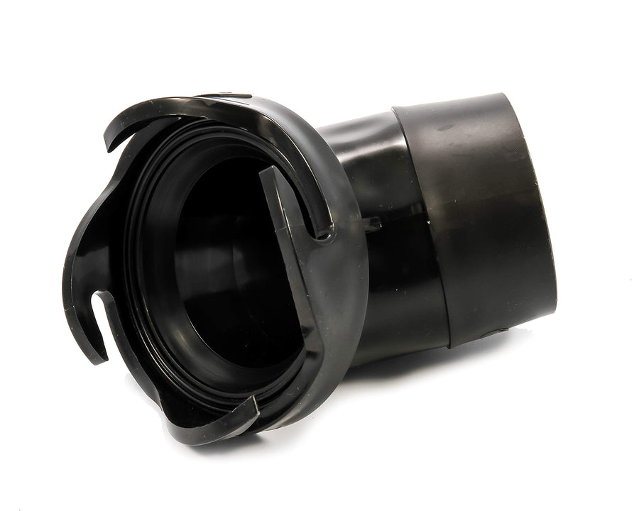 45 Degree Camco 39403 Hose Adapter Sewer Fitting,Black,3 Inch