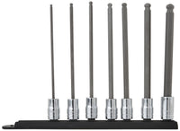 7 Pc. GEARWRENCH 3/8" Drive Long Ball End Hex Bit SAE Socket Set - 80574