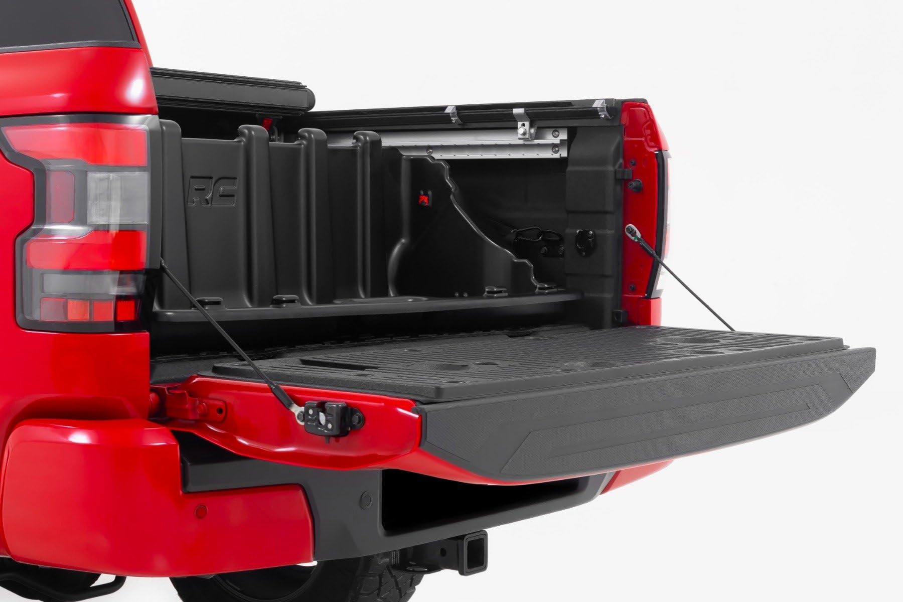 Rough Country Truck Bed Easy Access Cargo Storage Box | Mid-Size 52.5" - 10203, Black