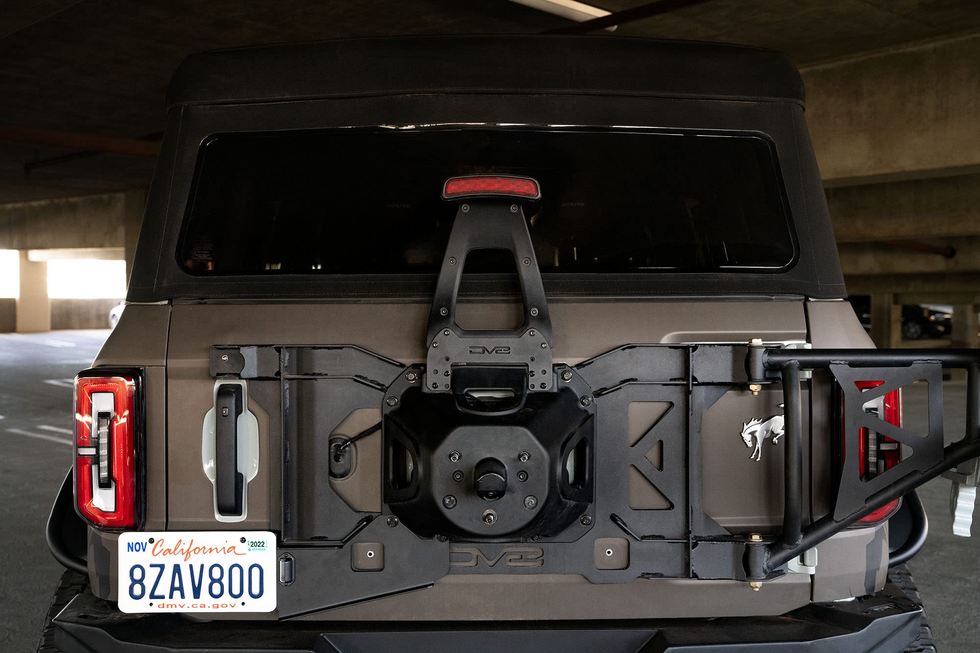 Brake Light Extension Bracket 3rd for 2021-2025 Ford Bronco | Fits Up to 38" Tires | No New Wiring Required | Quick & Easy Installation | Black Finish | DV8 Offroad