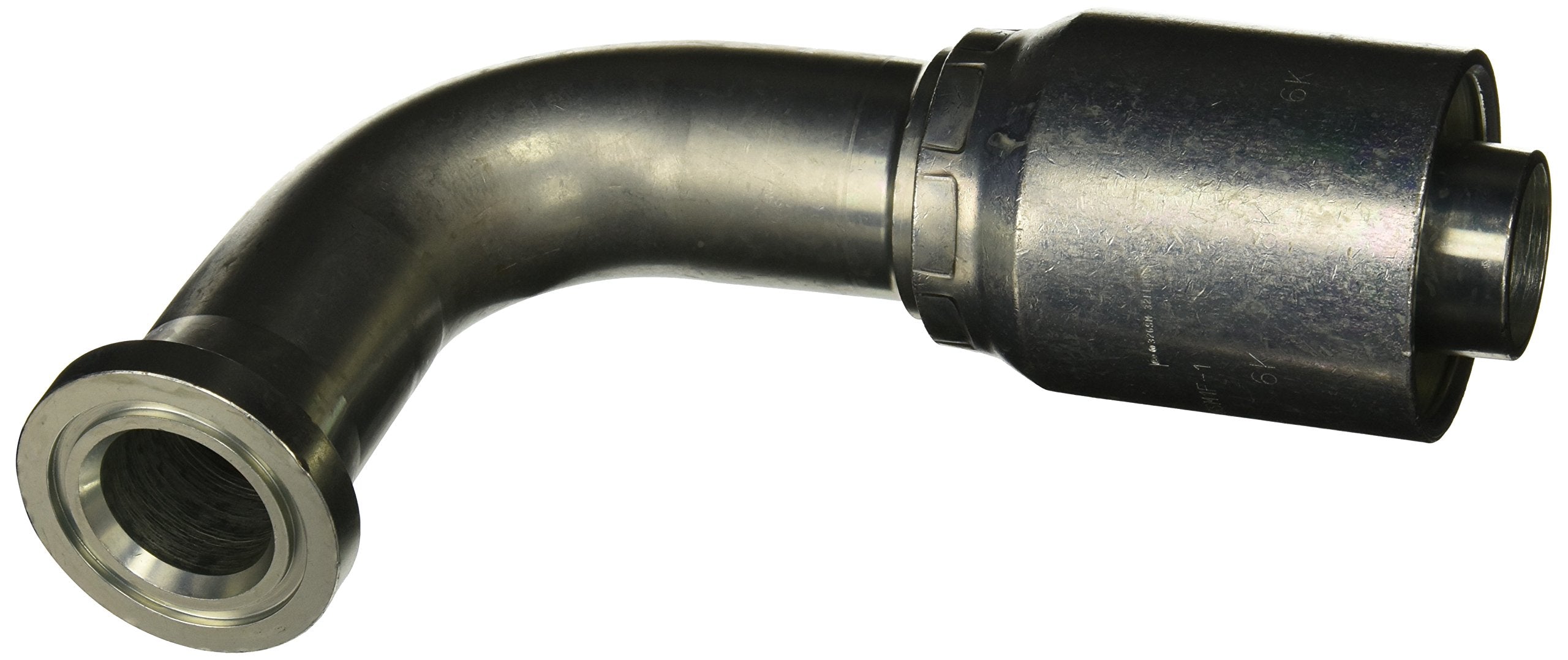GlobalSpiral Series Gates MAX Pressure Couplings, Code 62 O-Ring Flange Heavy, 90 Degree Bent Tube, 2" ID