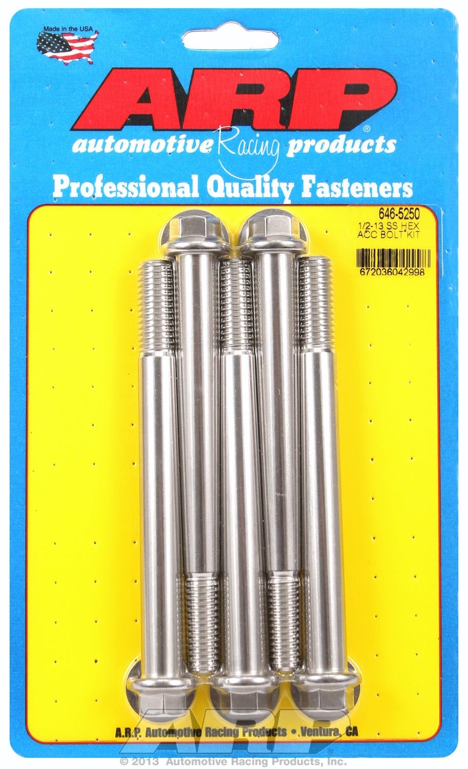 Hex ARP (646-5250) Bolt, Stainless Steel