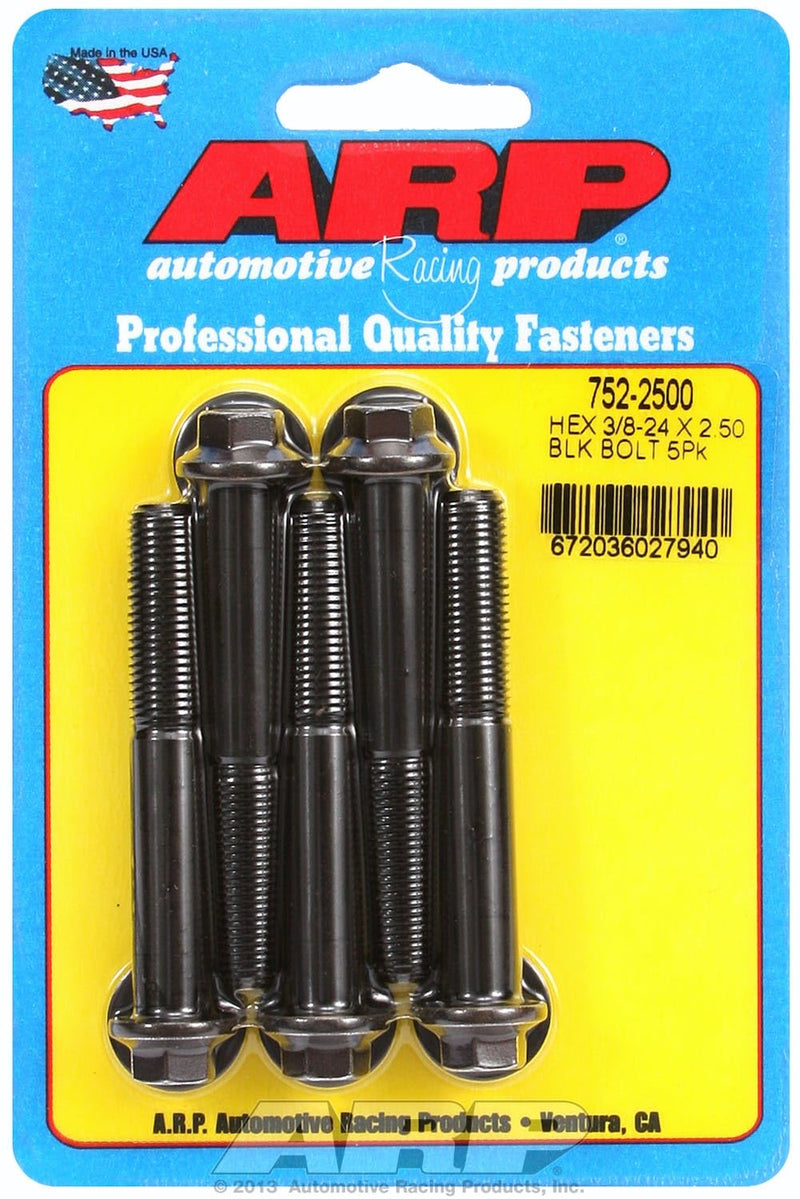 Hex ARP (752-2500) Oxide Bolt, Black