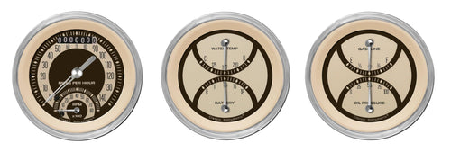 Nostalgia VT Series Classic Instruments 3 Gauge Package