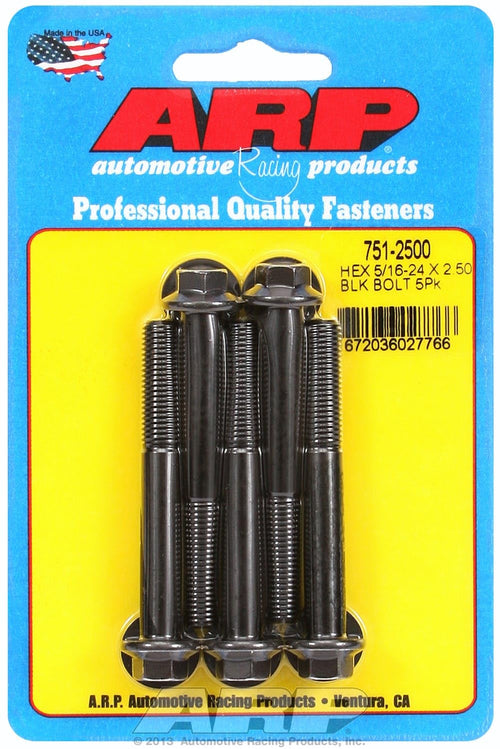 Hex ARP (751-2500) Oxide Bolt, Black