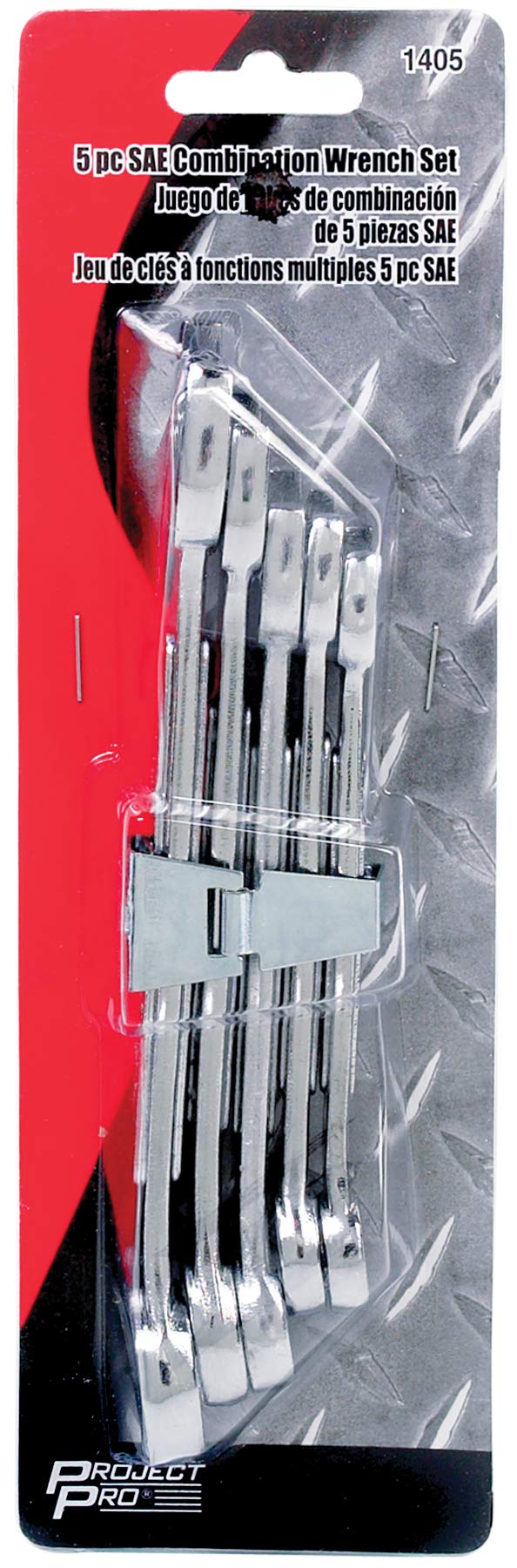 Tool Performance 1405 SAE Sizes: 3/8, 7/16, 1/2, 9/16 and 5/8-Inch Alloy Steel Combination Wrench Set for Heavy Duty Mechanics and DIY Enthusiasts