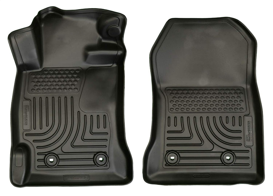 Weatherbeater Husky Liners | Fits 2013-2016 Scion FR - S, 2013-2020 Subaru BRZ, 2017-2020 Toyota 86 - Front Liners - Black, 2 pc. | 18831