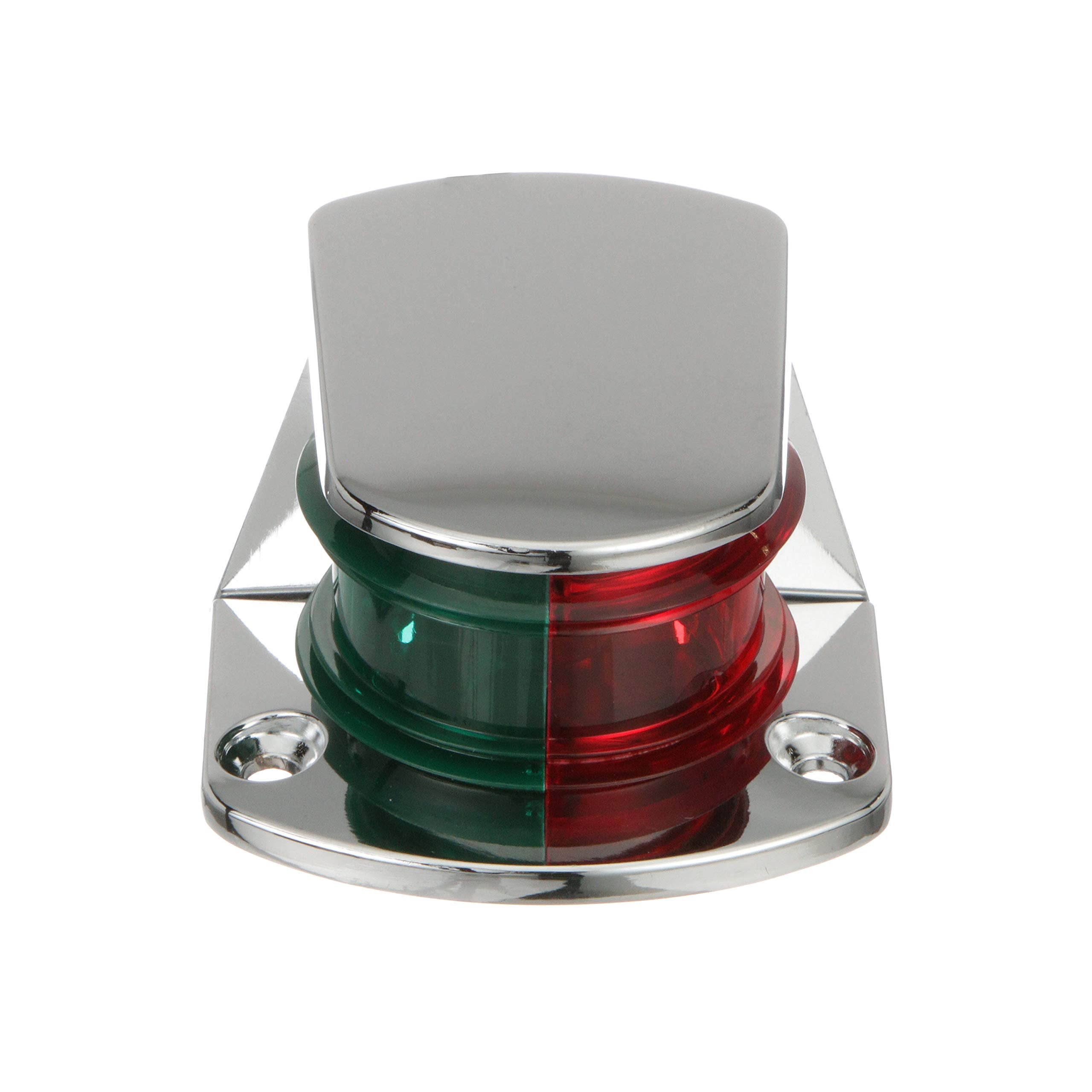 ZAMAK Attwood 1-Mile Sidelights, Bi-Color Combination, Deck Mount, Provides 1-Mile, 225-Degrees Light Visibility, 12V