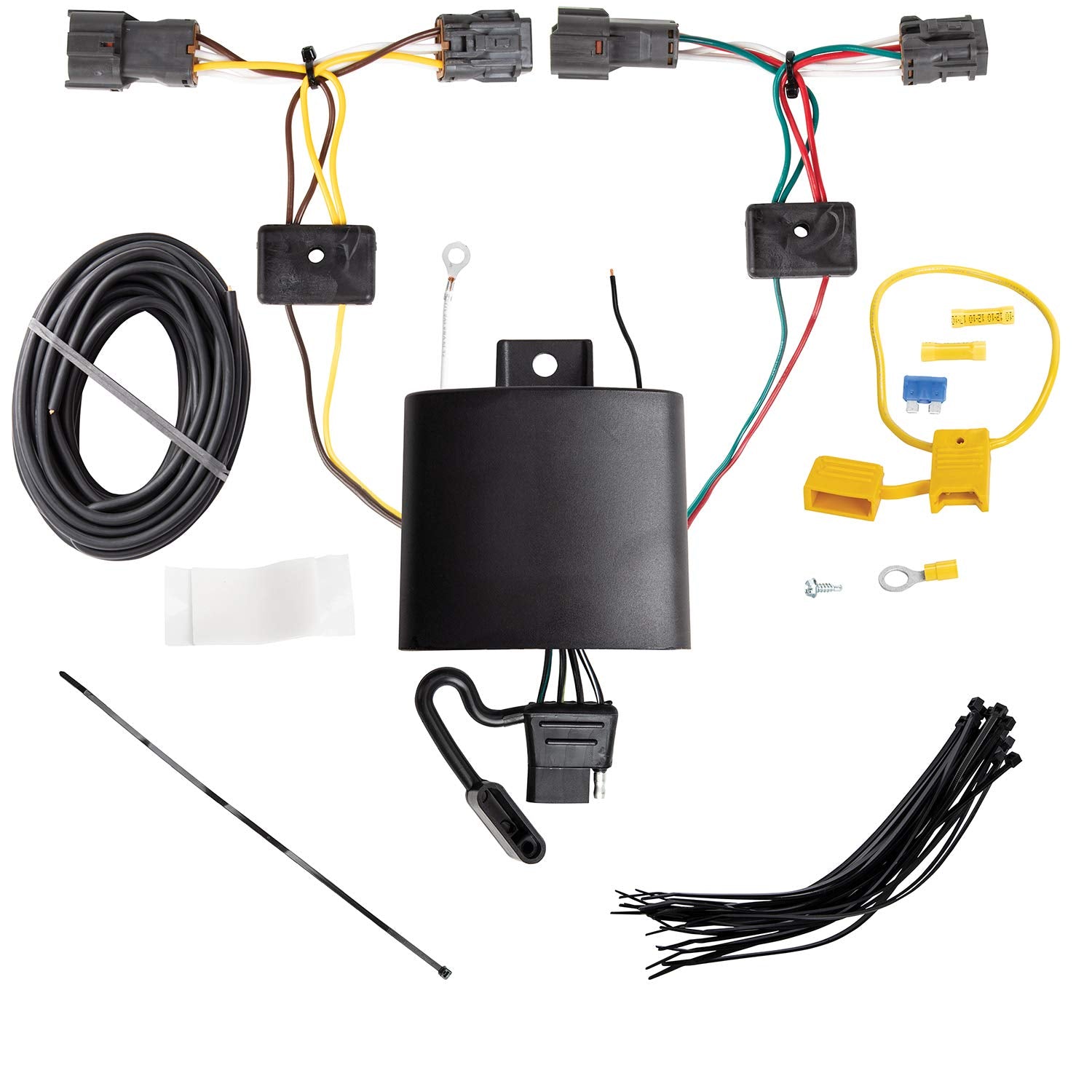 T-One® T-Connector Harness, Tekonsha 4-Way Flat, Compatible with Select Hyundai Tucson
