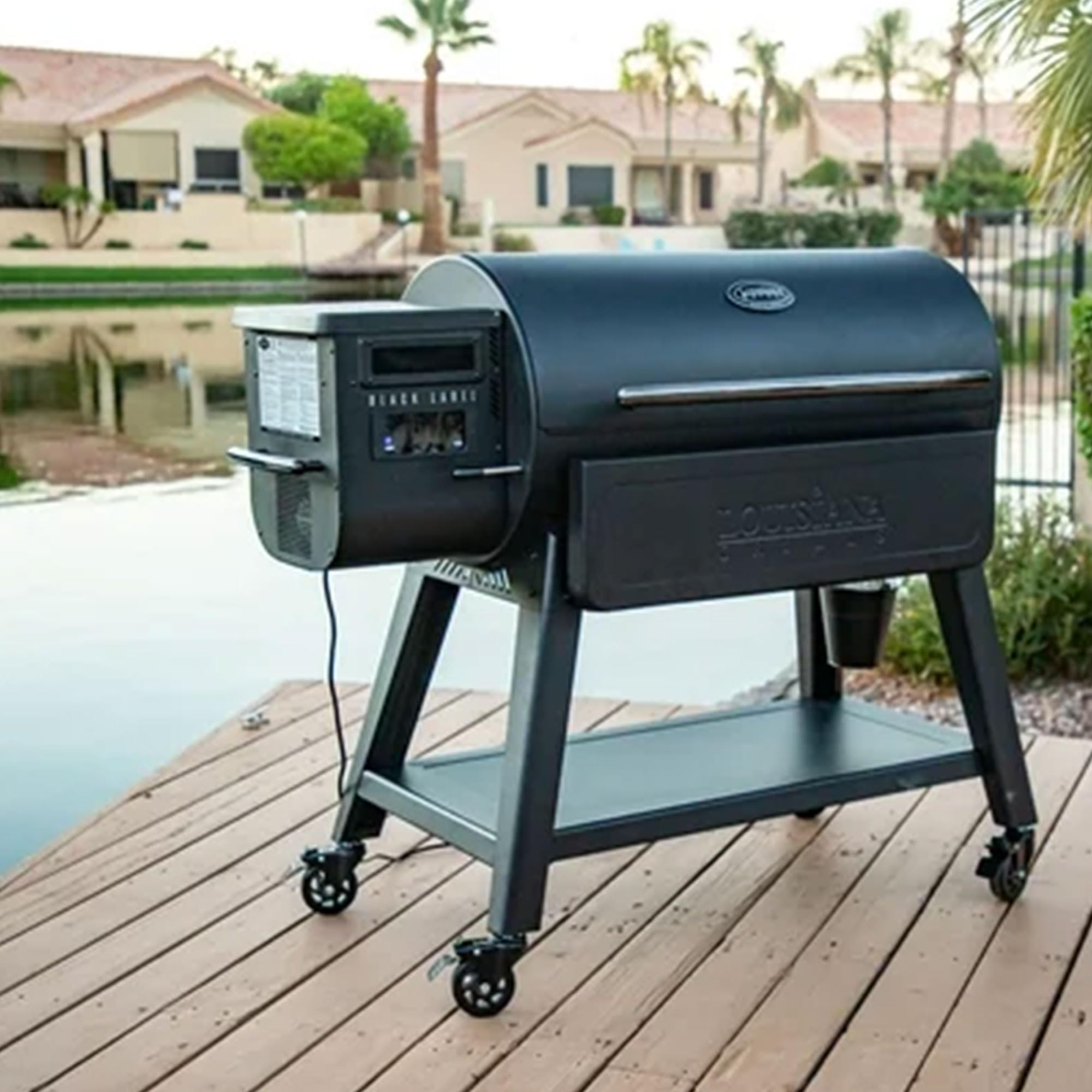 Black Label Louisiana Grills 1200 Pellet Grill with WiFi Control in Black 10640