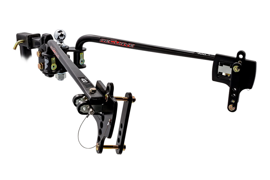 Eaz-Lift Camco ReCurve R3 400lb Camper/RV Weight Distribution Hitch - Features Adjustable Sway Control & Includes 2" Hitch Ball w/6,000lb Max Rating - 600lb Max Tongue Weight Rating (48770)