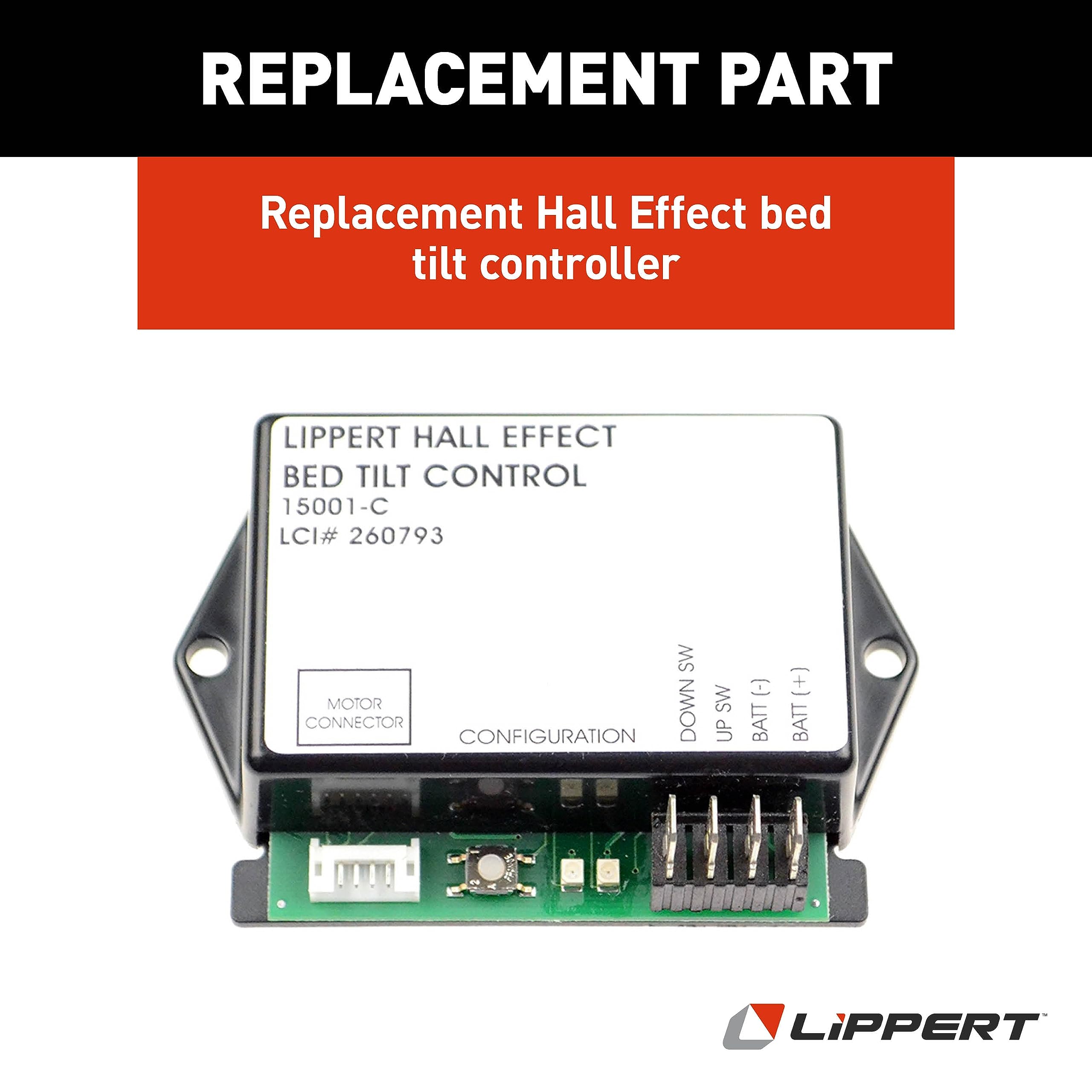 Hall Effect Lippert Replacement RV Bed Tilt Controller Module for 5th Wheel Campers, Travel Trailers, Fits Schwintek Systems, Exact-Match Component - 260793