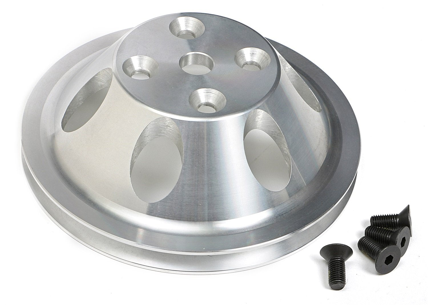 Single-Groove Trans-Dapt Performance 9482 Aluminum Water Pump Pulley