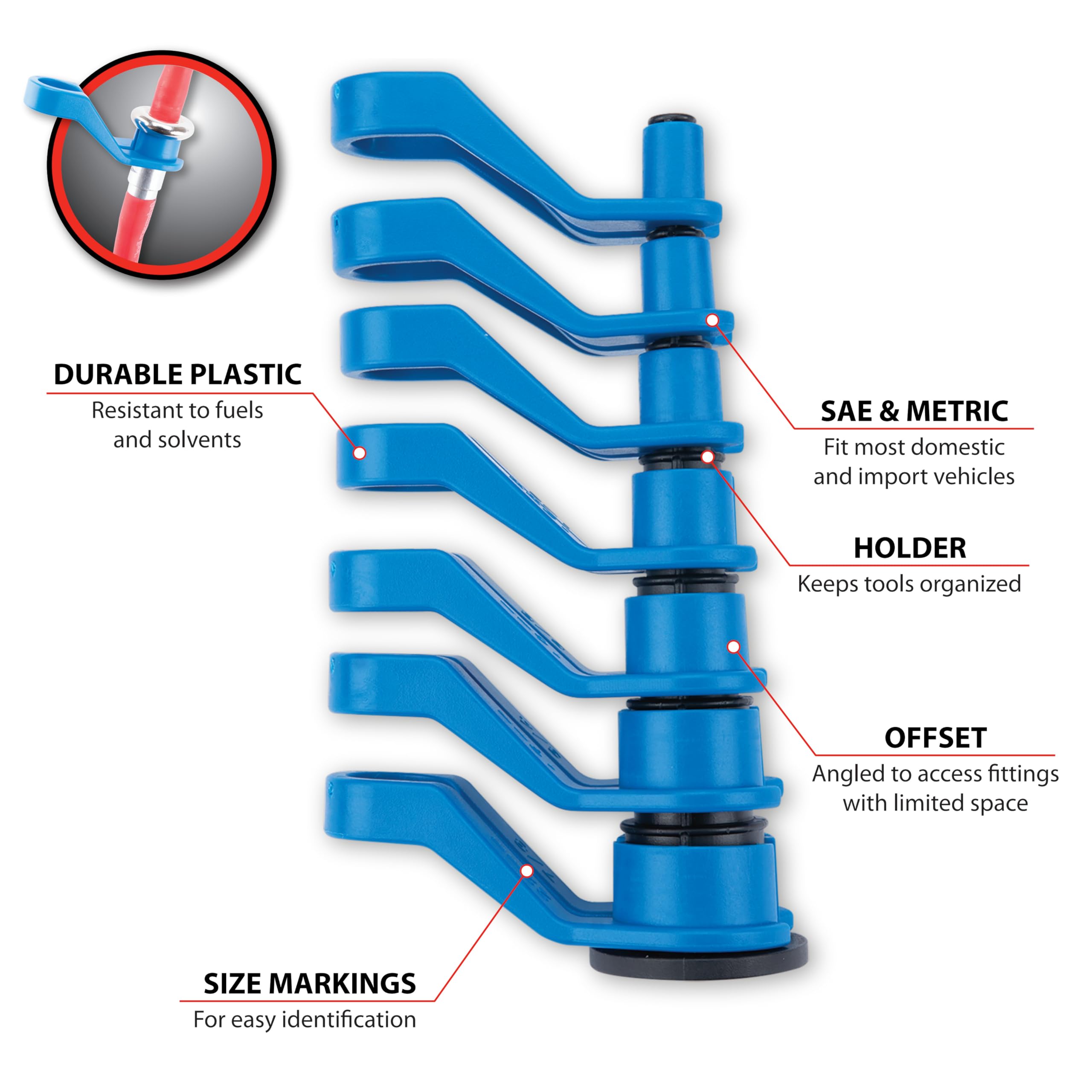 Performance Tool A/C and Fuel Line Disconnect Set W83101 - Effortless Disconnect for Various Vehicle Models