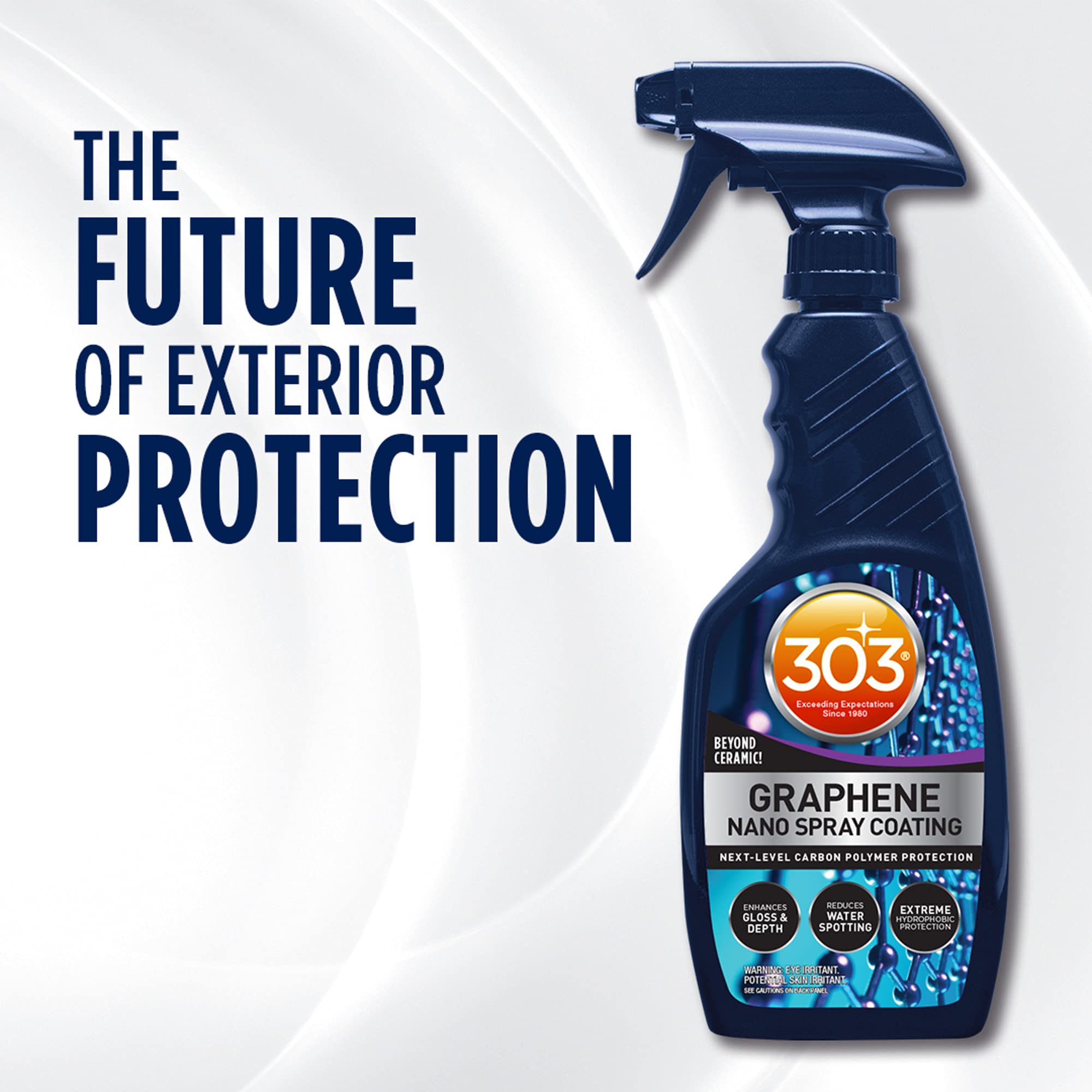 Graphene Nano Spray Coating 303 Products - Enhanced Gloss Finish & Depth, Water Repellent, UV Resistant, Helps Prevent Scratches, Beyond Ceramic Coating for Cars, Car Detailing Spray, 15.5oz.