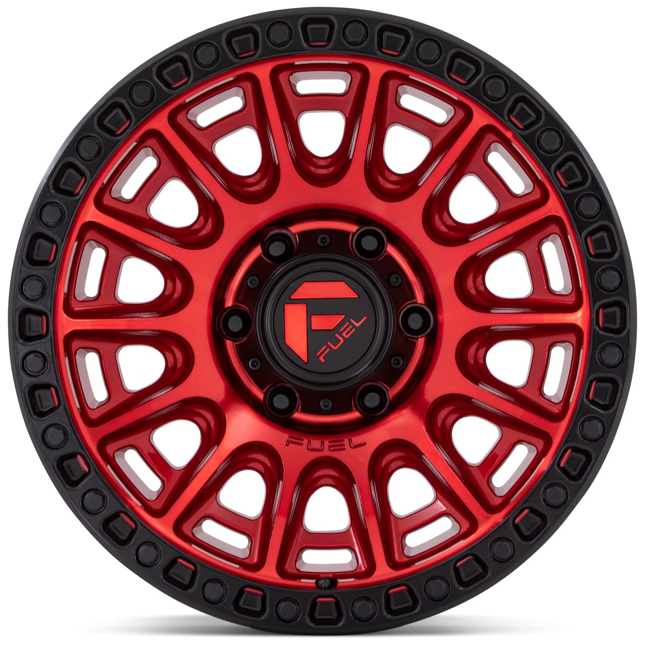 CYCLE FUEL OFF-ROAD 17X9 6X5.5 4.53-12mm CANDY RED WITH BLACK RING - D83417908445