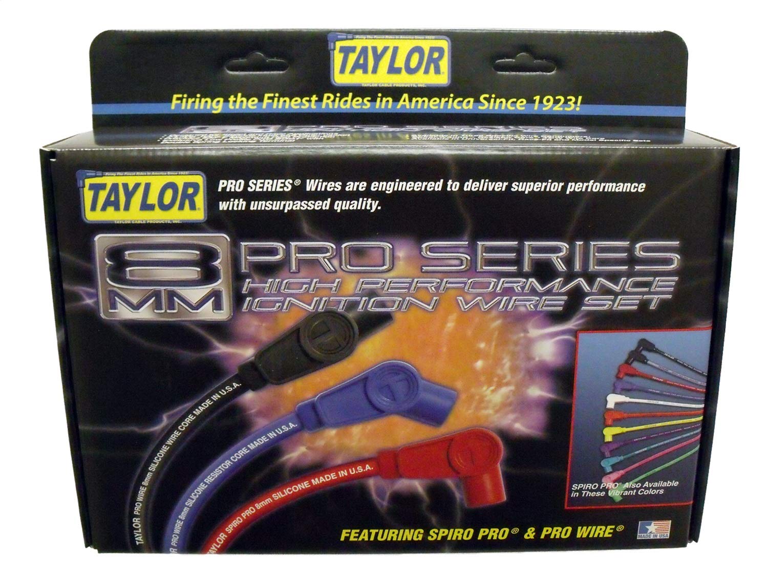 8mm Taylor Cable Spiro-Pro 11in 135 blue 76646