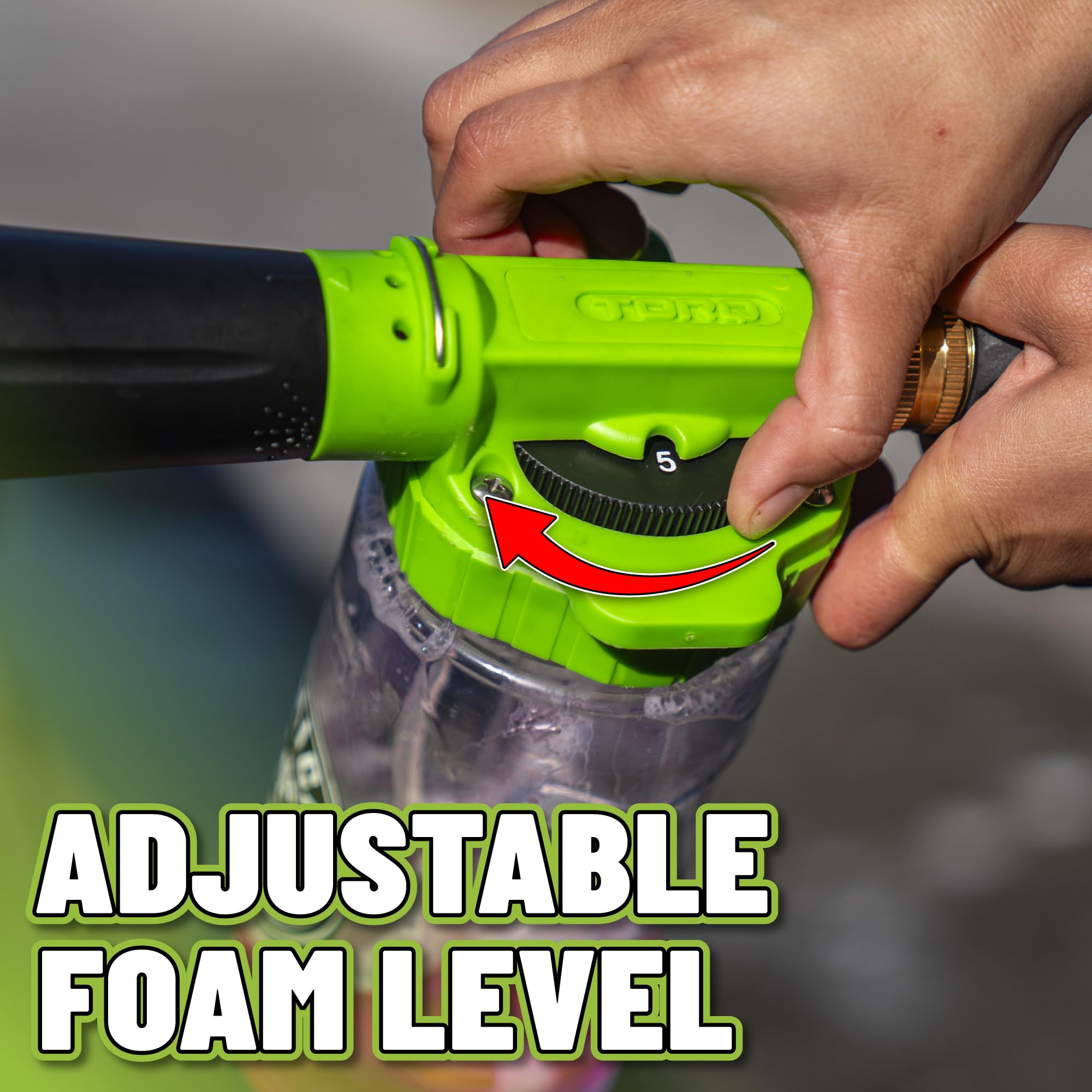 Chemical Guys Foam Blaster 6 TORQ - Foam Cannon Garden Hose Attachment, Easy to Use, Sprays Thick Suds for Safe Washing Trucks, SUVs, Motorcycles, RVs, and Other Vehicles