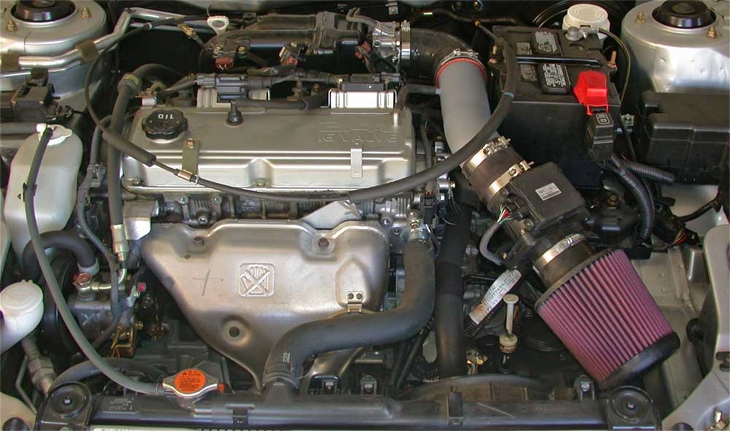 Cold Air Intake System K&N: High-Flow Air-Filter, Increase Performance & Horsepower: Compatible with 2000-2005 MITSUBISHI Eclipse, 69-6506TS