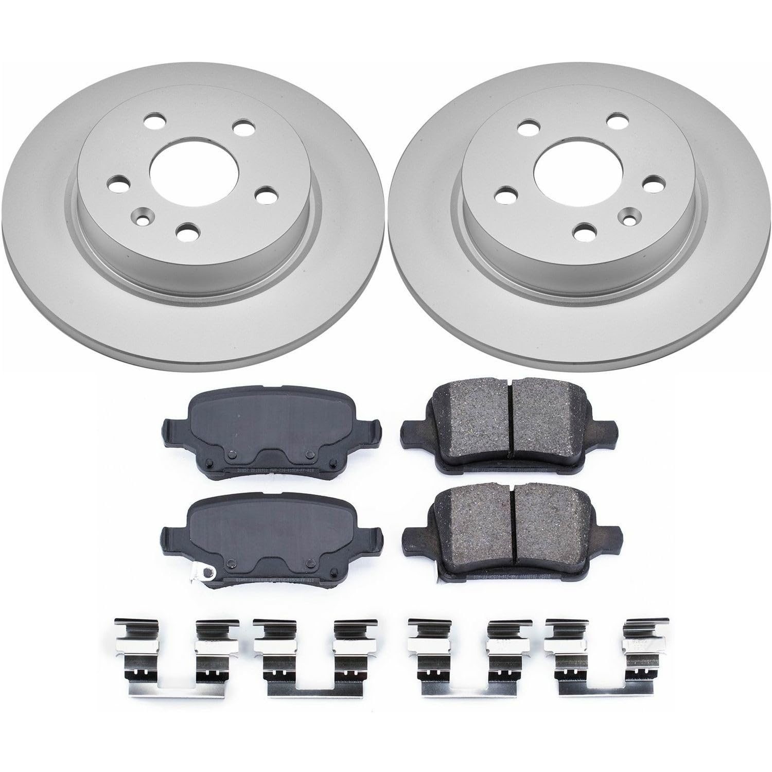 Power Stop Z17 Evolution CRK7896 Coated Brake Kit Rear For Chevrolet Cruze 2016 [Model Specific]
