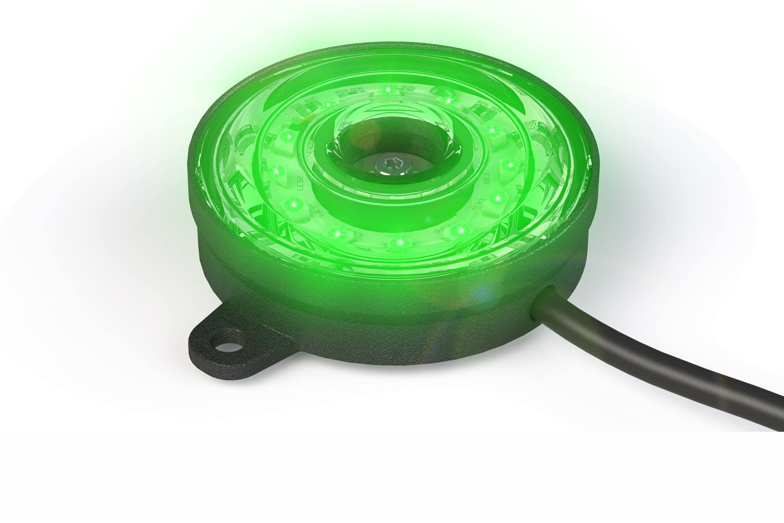 Profile Pixel Performance Rock Light, (Green) LED Lights for Jeeps, Trucks, ATV's, Golf carts, Trailers etc. Durable Powdercoated Aluminum Design, Bah Proof, IP67 Waterproof (1x XT95)