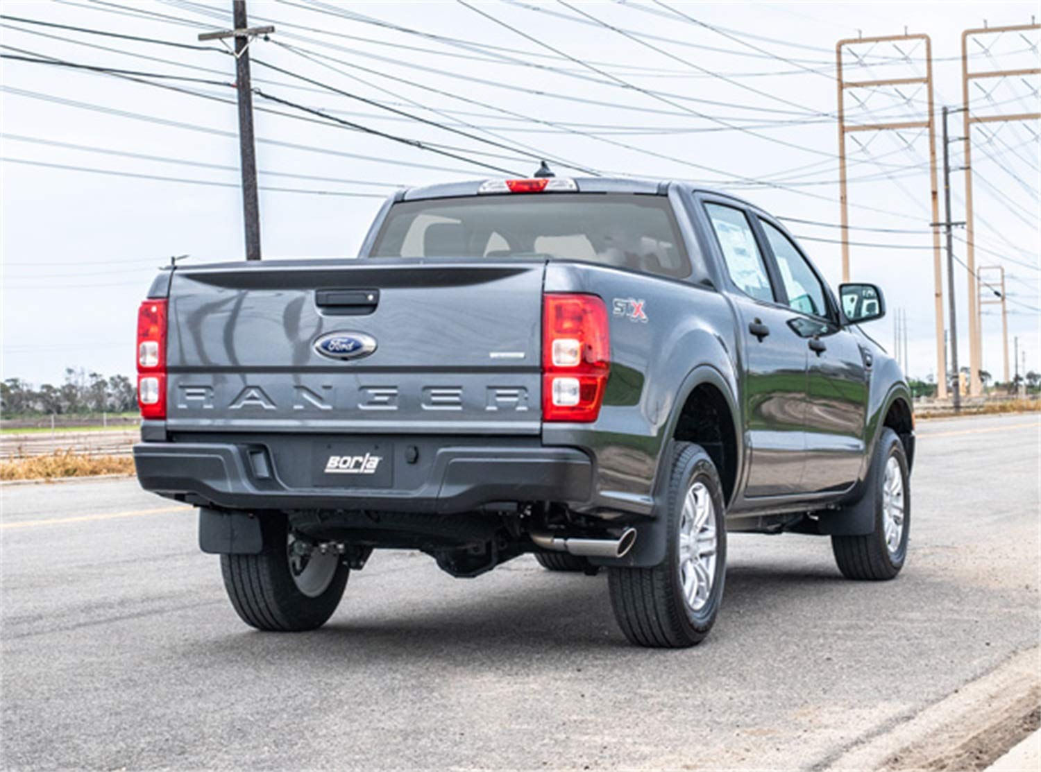 BORLA Cat-Back 140788 System for 2019-2023 Ford Ranger 2.3L 4 Cyl. Auto. Trans.2 & 4 Wheel Drive SuperCab (Ext.) Cab With Std. Bed (6') 126.8" WB/SuperCrew (Crew) Cab With Short Bed (5') 126.8" WB.