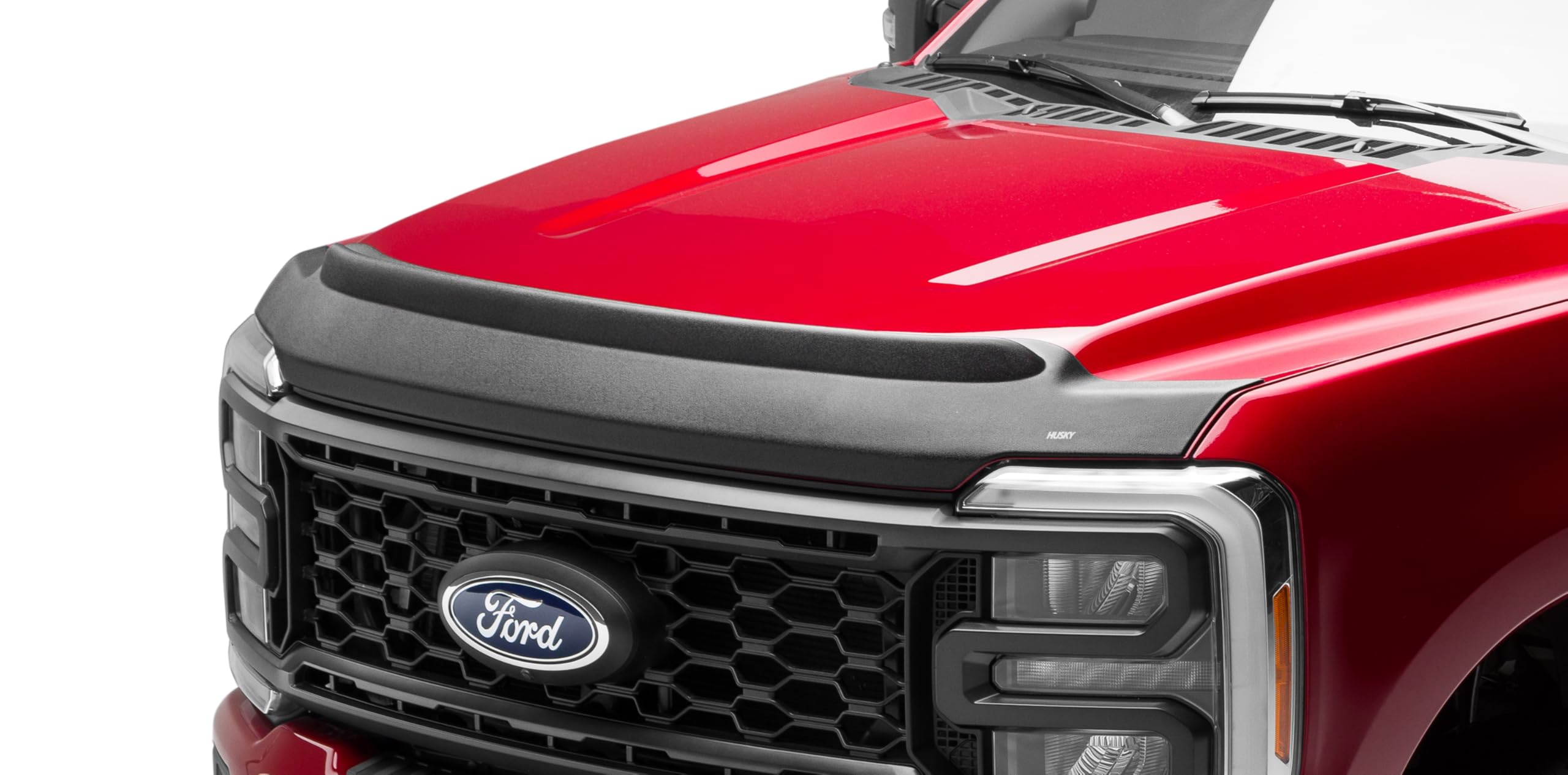 Aeroskin II Hood Protector Husky Liners | Fits 2015-2020 Ford F-150 Excludes Raptor Model | Low Profile Deflector/Bug Shield - 1 pc., Textured Black | 2830096