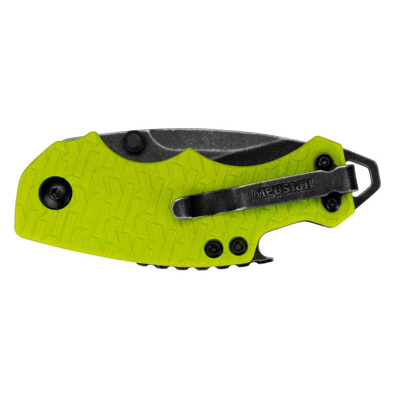 Kershaw Folding Shuffle Pocket Knife, Lime Green, 2.4 Inch Stainless Steel Drop Point Blade, EDC Utility, with Flathead Screwdriver, Manual Opening, Everyday Carry Pocket Knife for Men and Women