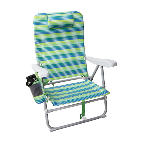 Hurley Beach Outdoor Standard Backpack Chair, One Size, Limeade