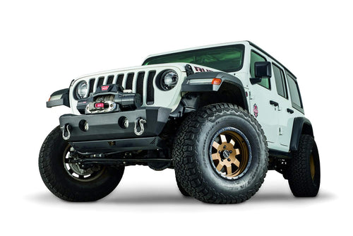 Jeep Wrangler JL/JK and Gladiator JT WARN 102510 Front Crawler Bumper: Stubby, without Tube