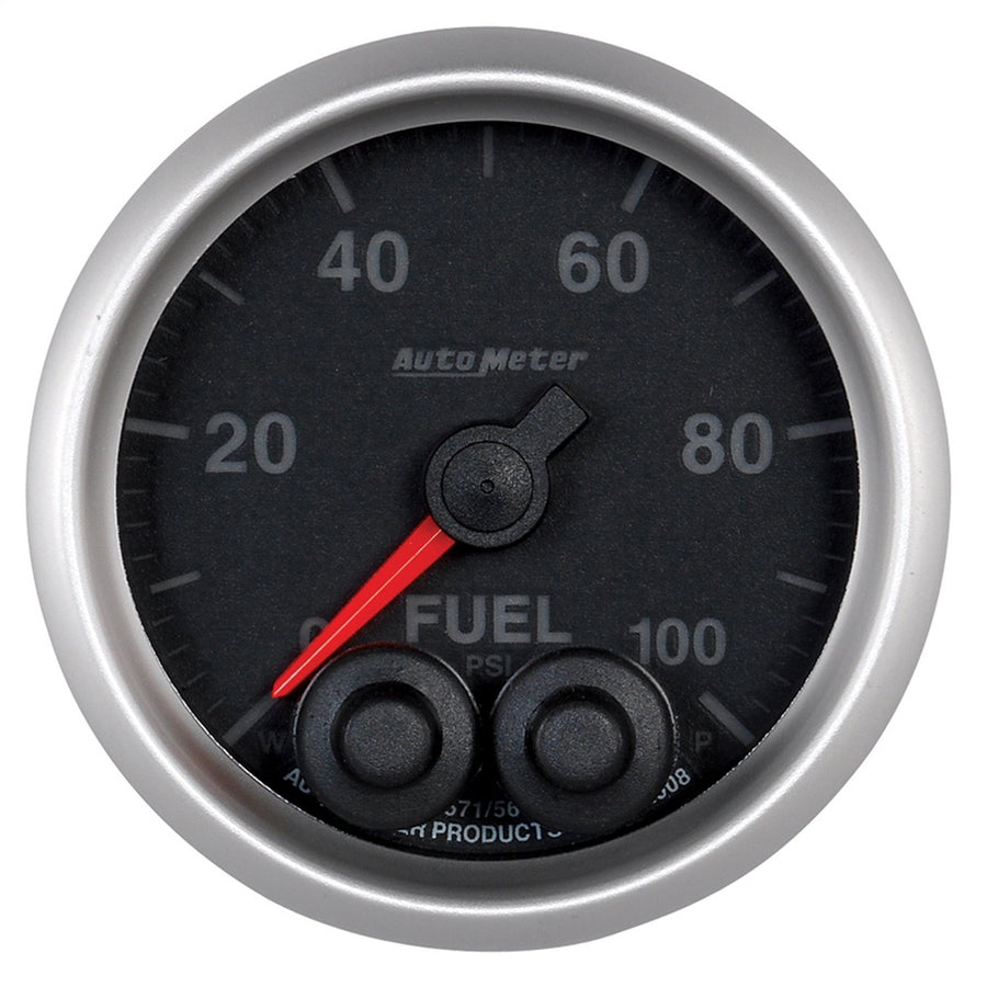 Gauge, AutoMeter 5671-05702-A, Fuelp, 2 1/16", 100Psi, Digital Stpr Mtr W/Pk & Wrn, Elite, 4An Sensor