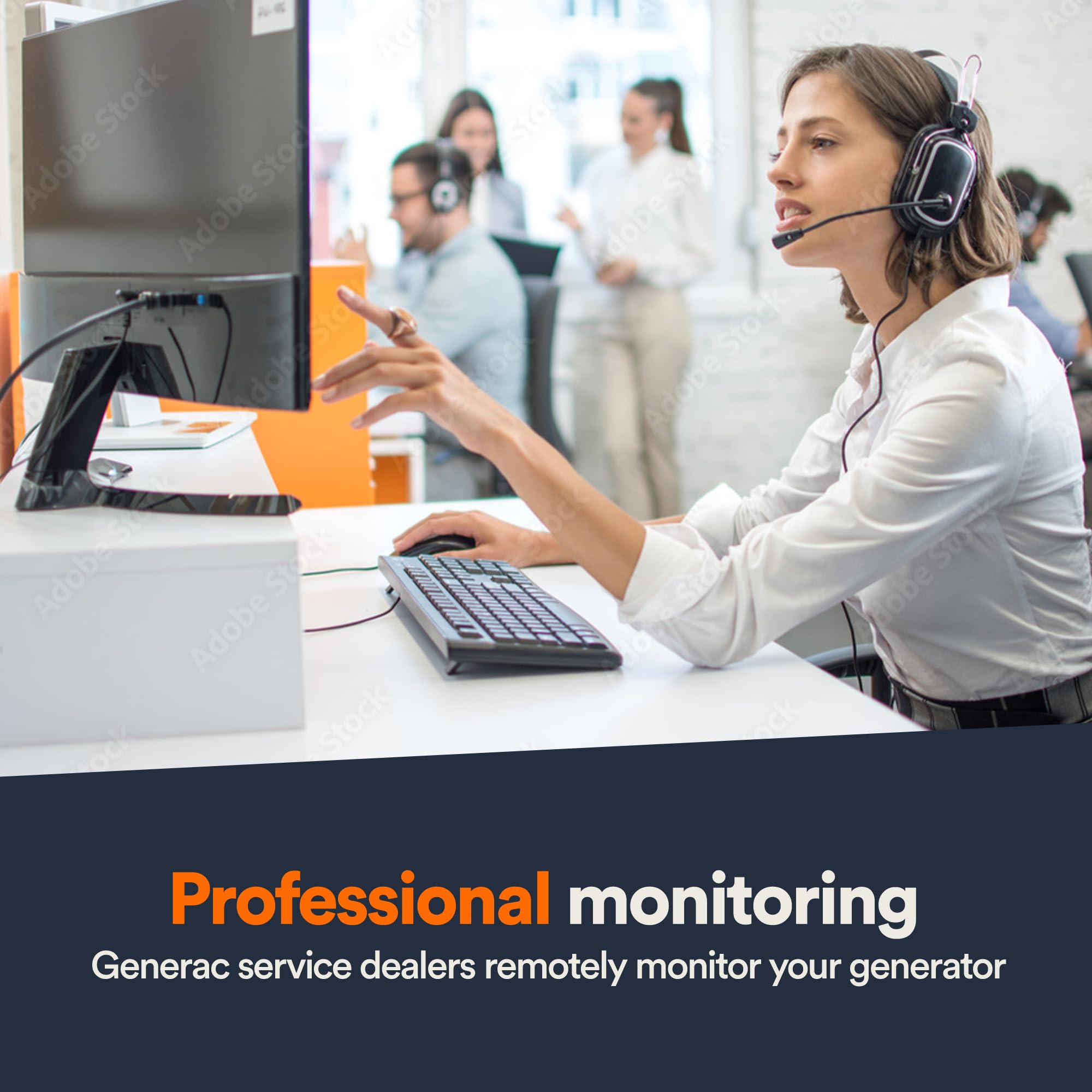 Generac Mobile Link 7170 Wi-Fi & Ethernet Device - Remote Monitoring and Control for Enhanced Generator Management,orange/black