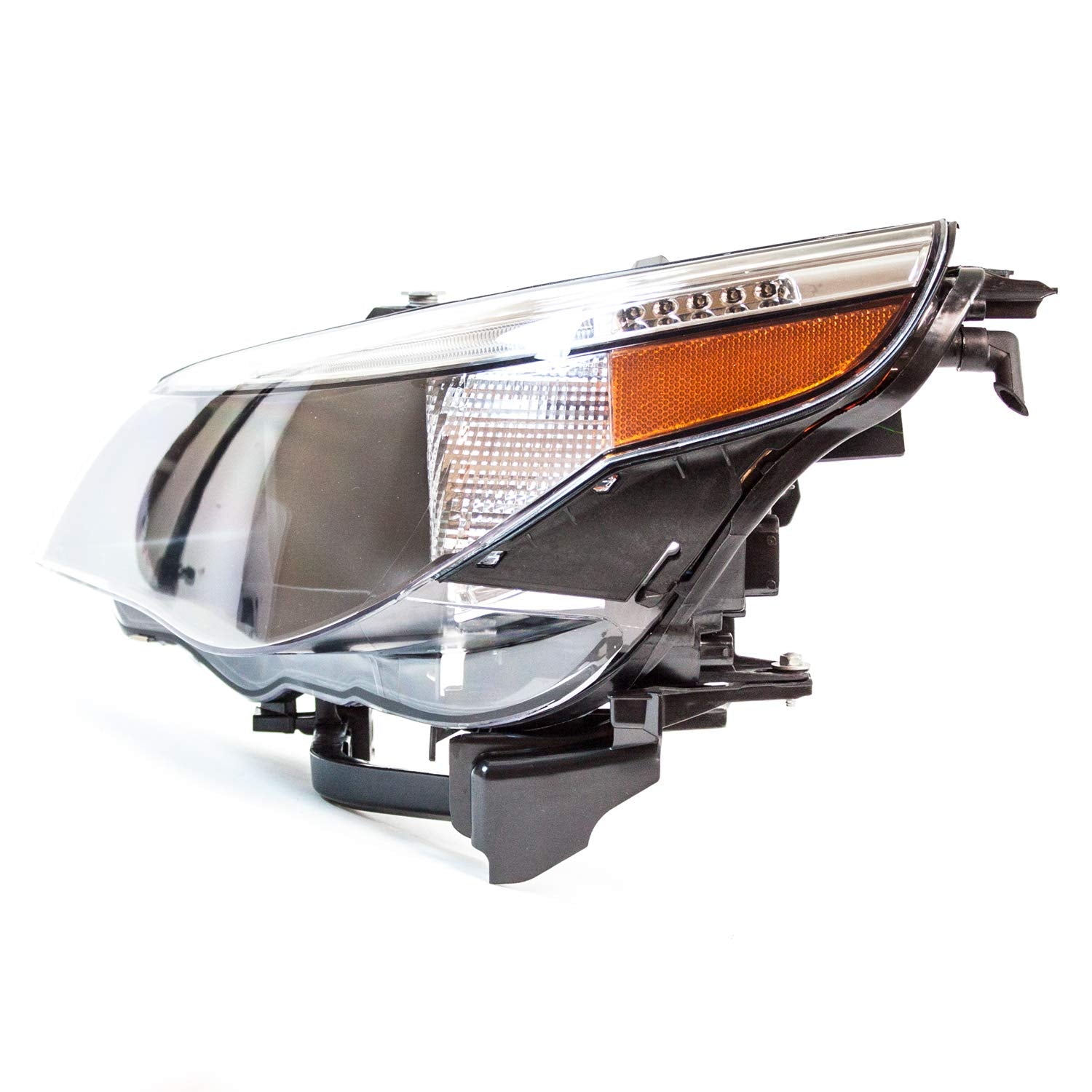 Left TYC Headlight Assembly Compatible with 2004-2007 BMW 5 Series