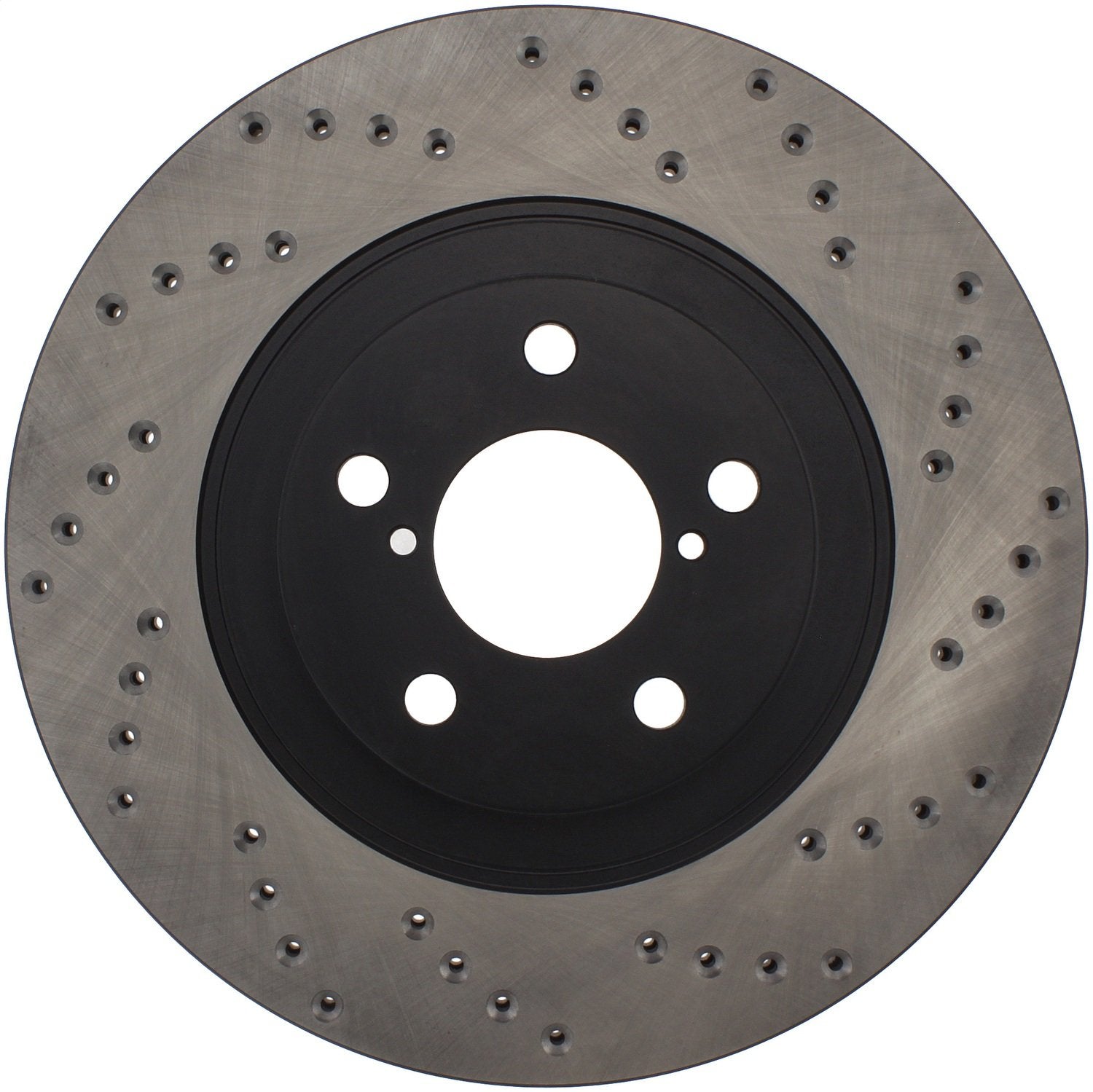 Sport StopTech Front Left 128.47021L Cross Drilled Disc Brake Rotor - Fits Select Scion, Subaru, Toyota Vehicles