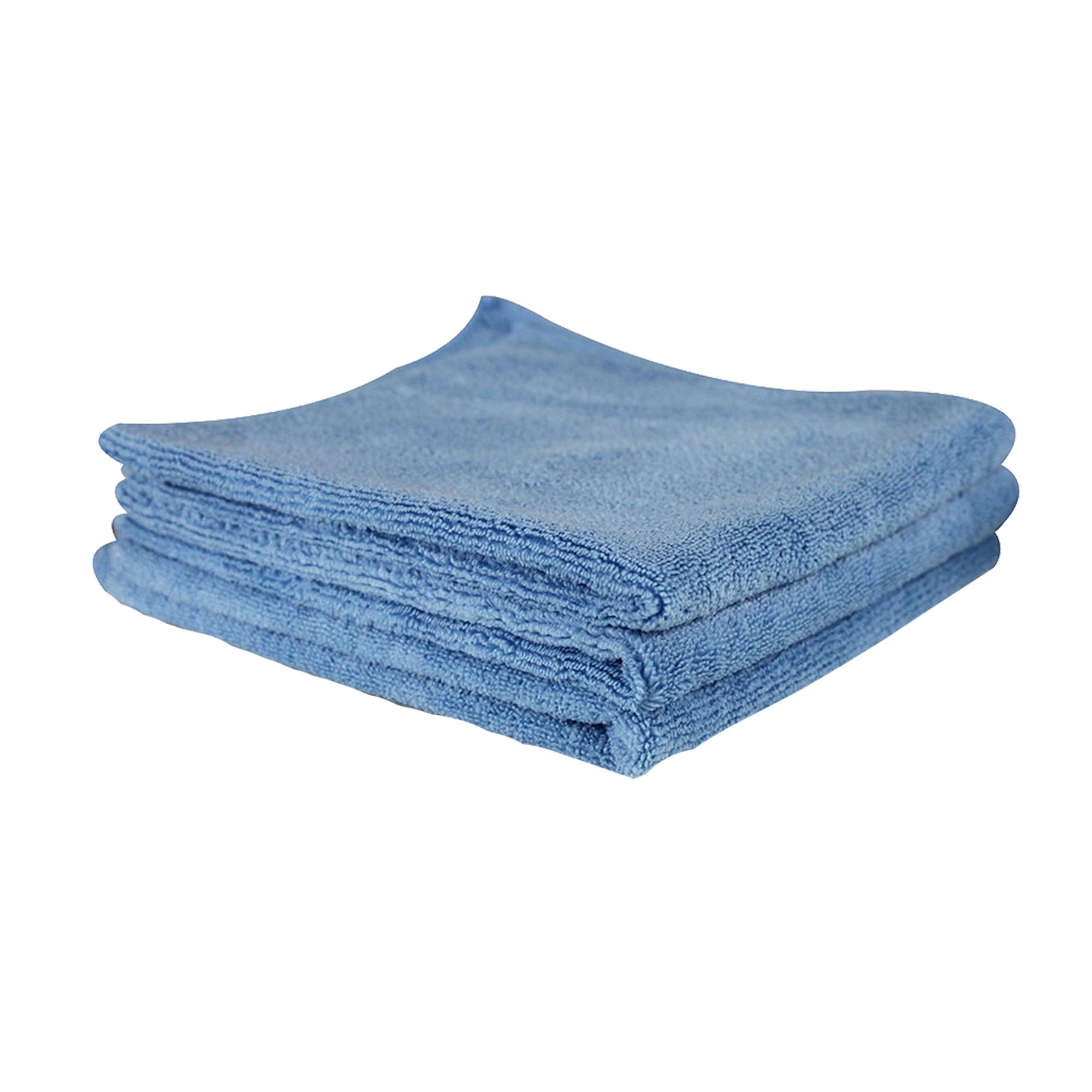 Chemical Guys Workhorse Professional MICBLUE03 Microfiber Towel, Blue (Safe for Car Wash, Home Cleaning & Pet Drying Cloths) 16" x 16", Pack of 3
