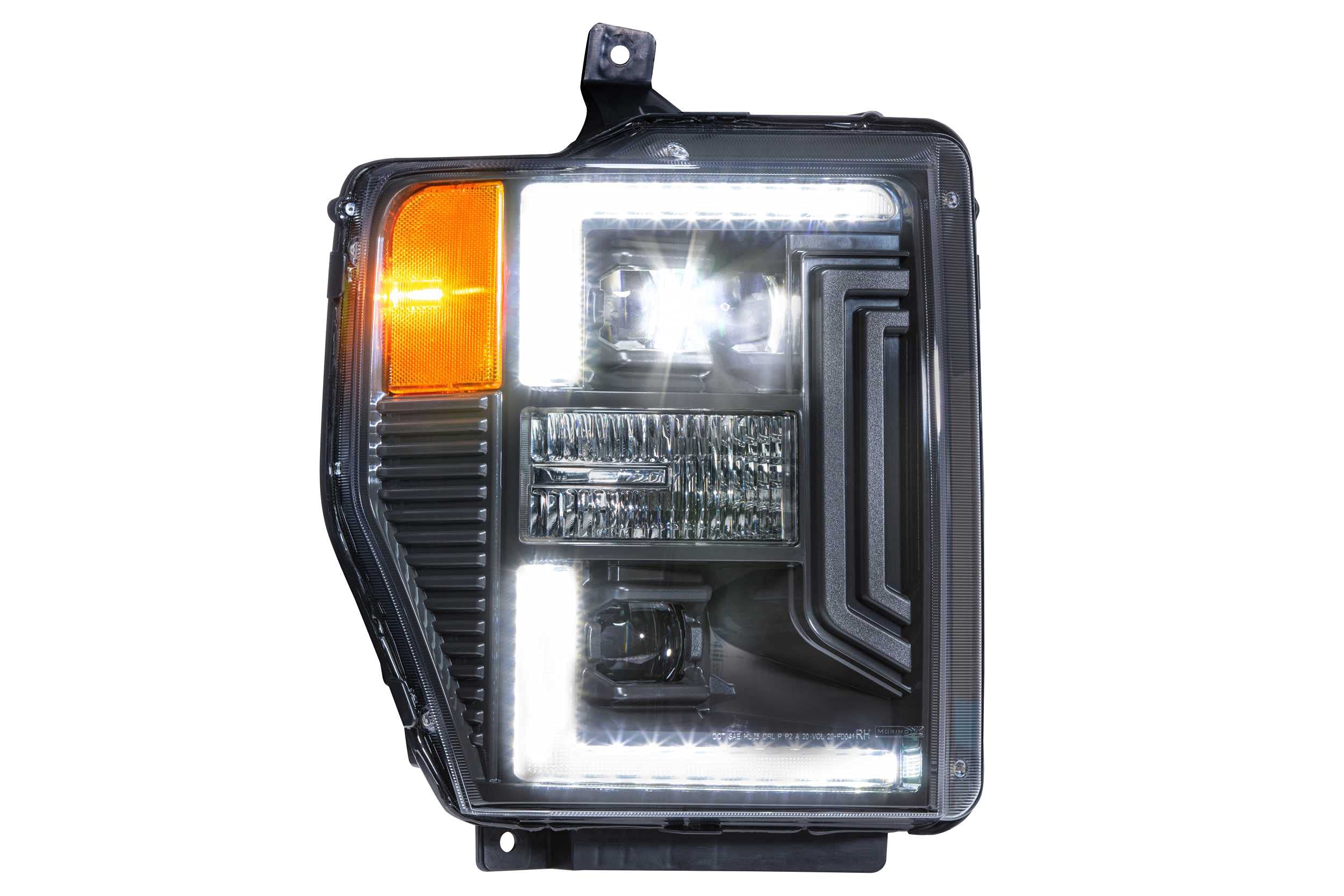 Morimoto XB LED Hybrid Headlights, Plug and Play Headlight Housing Upgrade for Ford Super Duty (08-10)