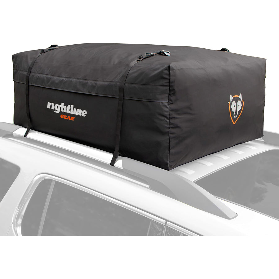 Rightline Gear Rooftop Cargo Carrier Range 3 Weatherproof for Top of Vehicle, Attaches With or Without Roof Rack, 18 Cubic Feet, Black