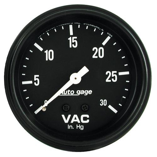 AUTO METER Autogage 2317 Vacuum Gauge Regular, 2.625 in.