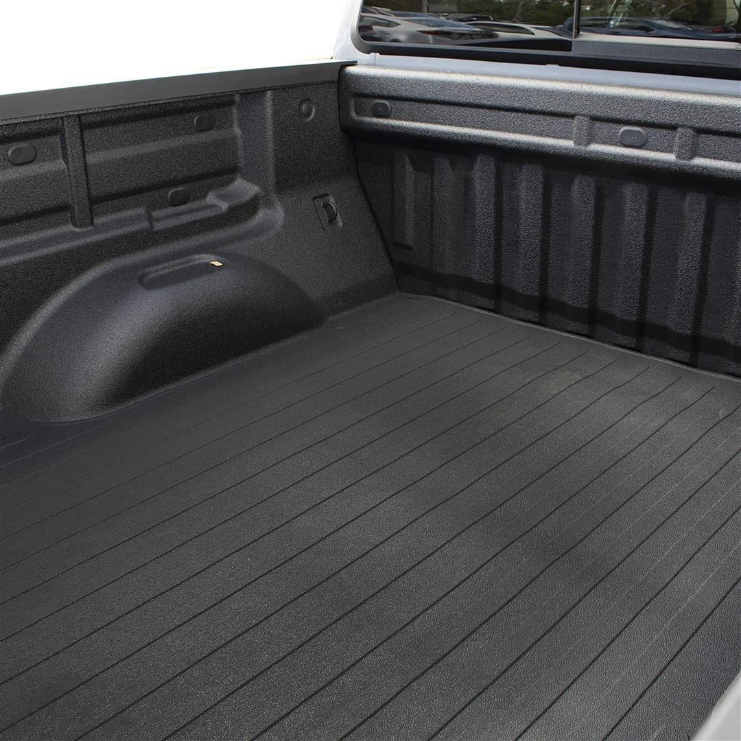 TrailFX Bed Mat 635N Fits Ram 1500 5.7 Foot Bed 2019-2025 Direct-Fit Textured Pebble Surface Drop-in Rubber Liner 65 x 61 Inch TrailFX 635N