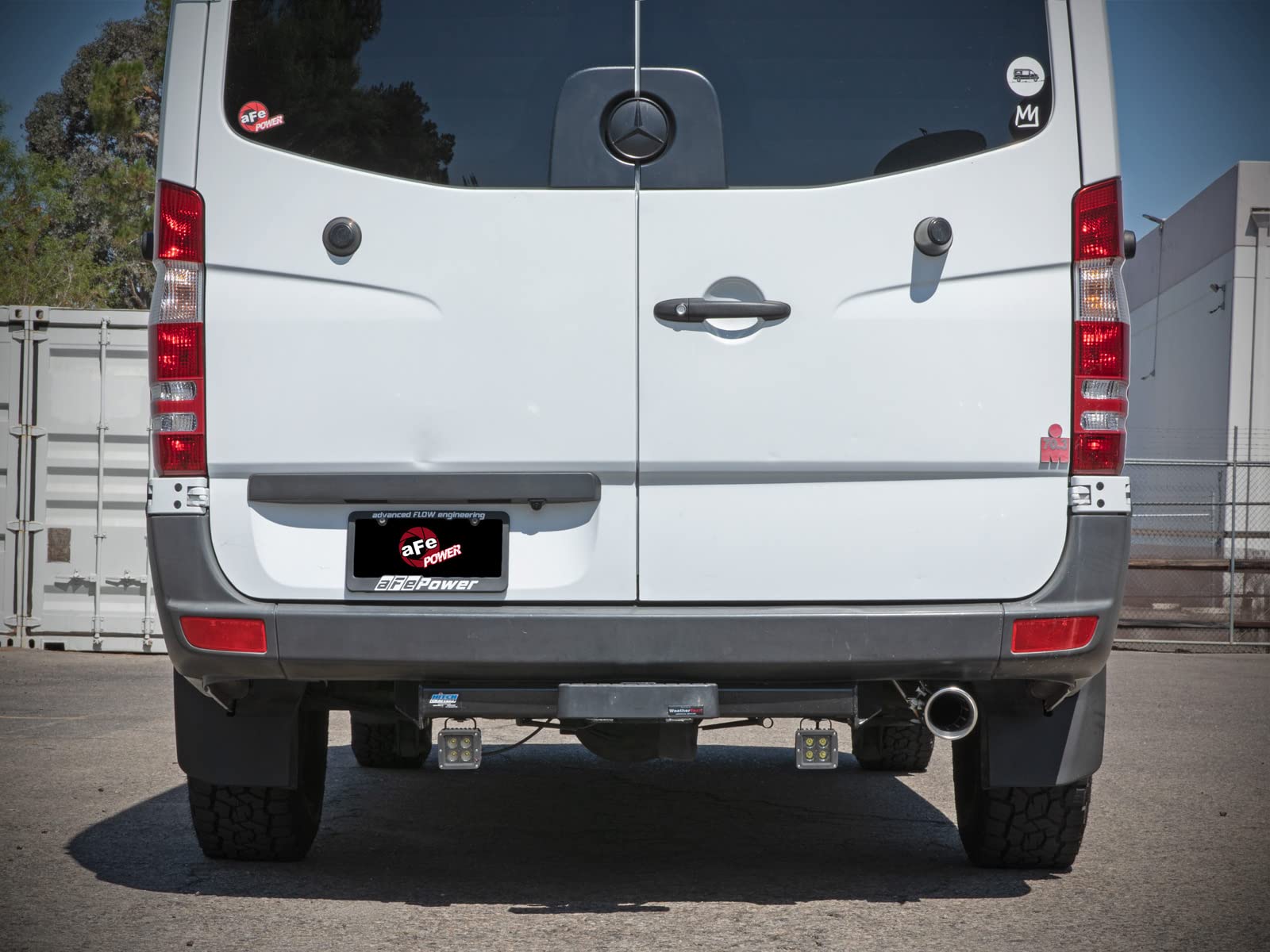 aFe Power 2-1/2 IN Vulcan Series 304 Stainless Steel Cat-Back Exhaust System w/Polish Tip Fit Mercedes-Benz Sprinter 14-18 2.1/3.0L (td) 49-36502-P