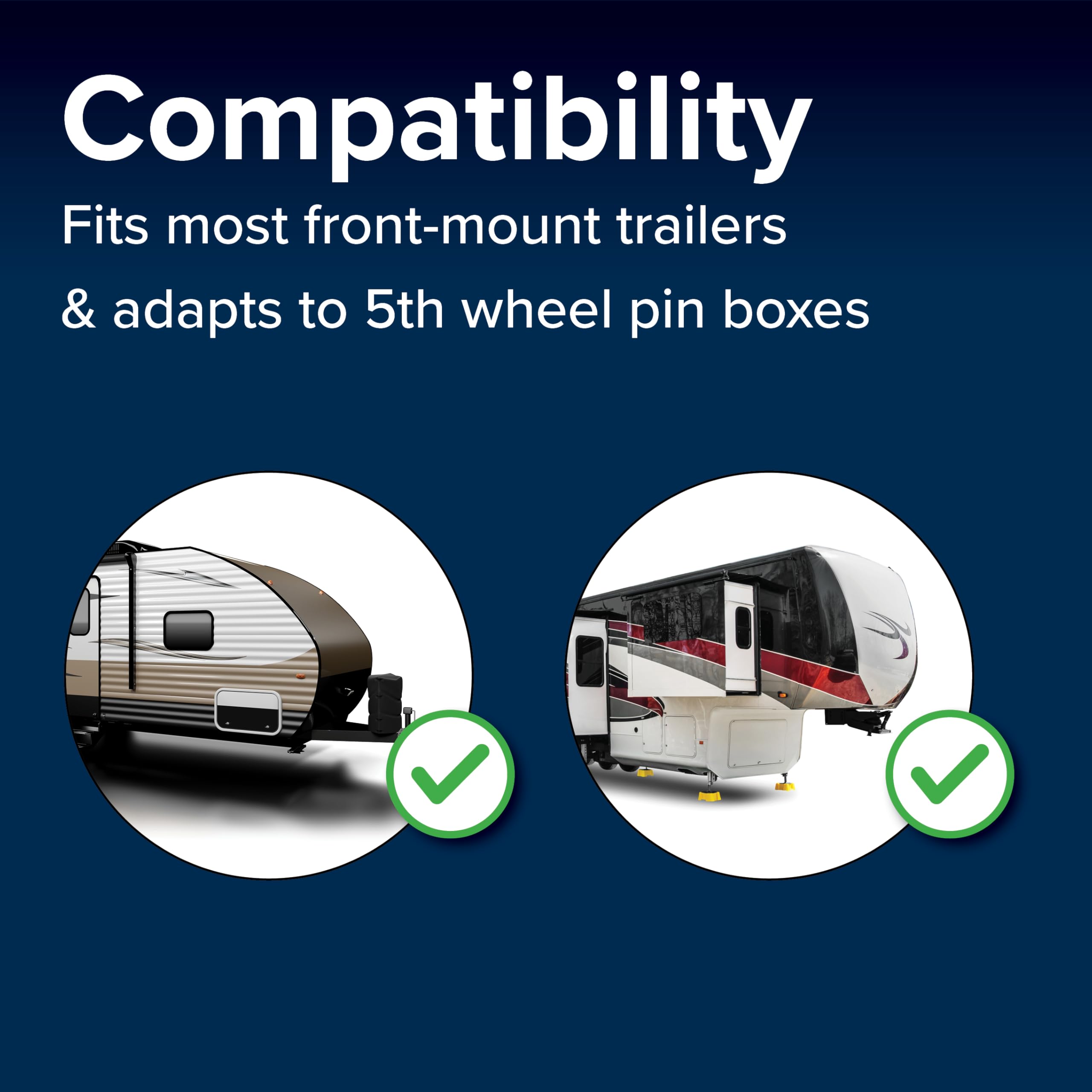 Camco AccuLevel Camper/RV - Features Front to Back and Side to Side RV Leveling - Easy to Install (25563)