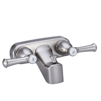 Dura Faucet RV Tub & Shower Faucet Valve Diverter DF-SA110L-SN with Hot/Cold Handles (Brushed Satin Nickel)