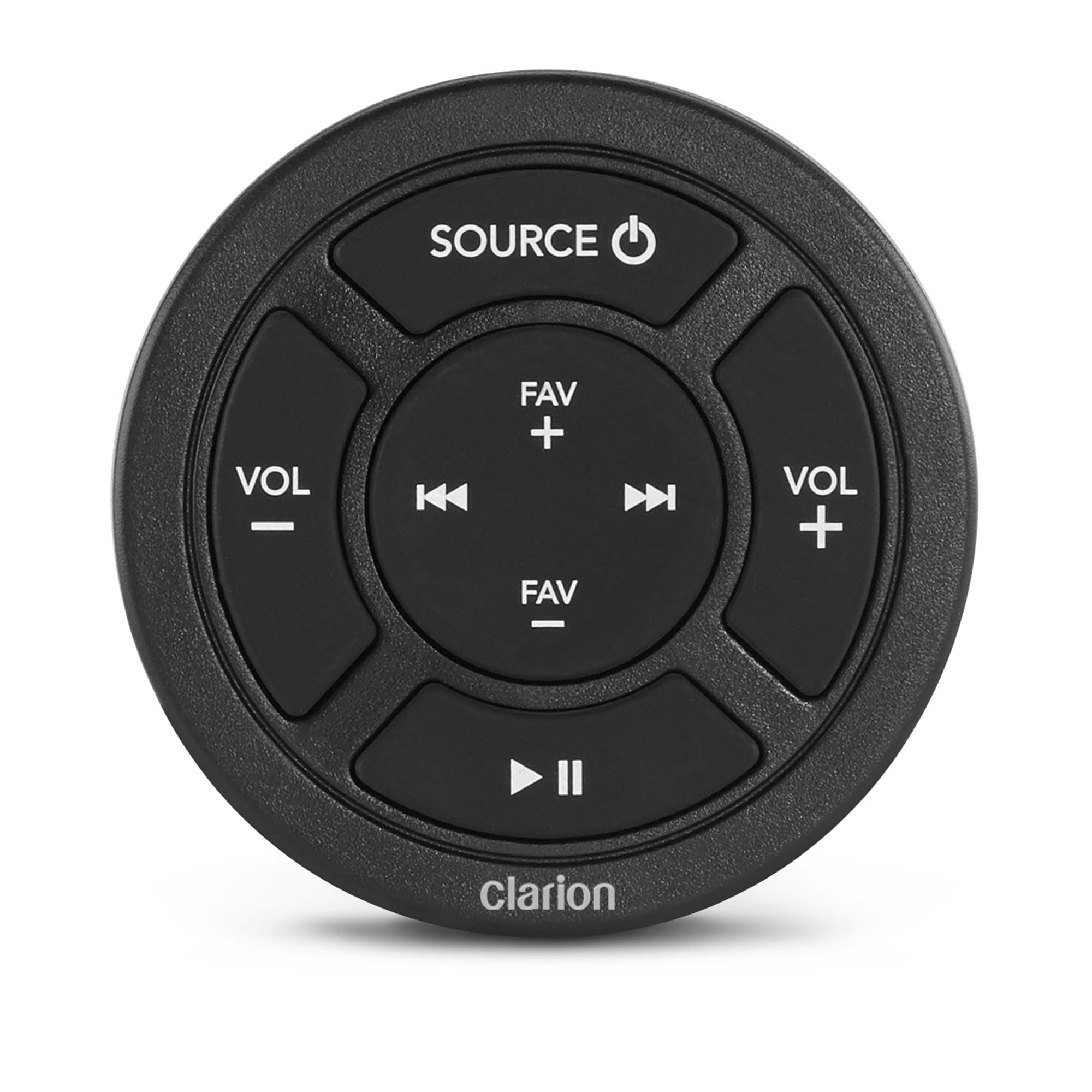 Clarion Wired CMR-10 Marine Remote with Backlit Controls, IP67, Compatible with CMM-20, CMM-30 & CMM-30BB