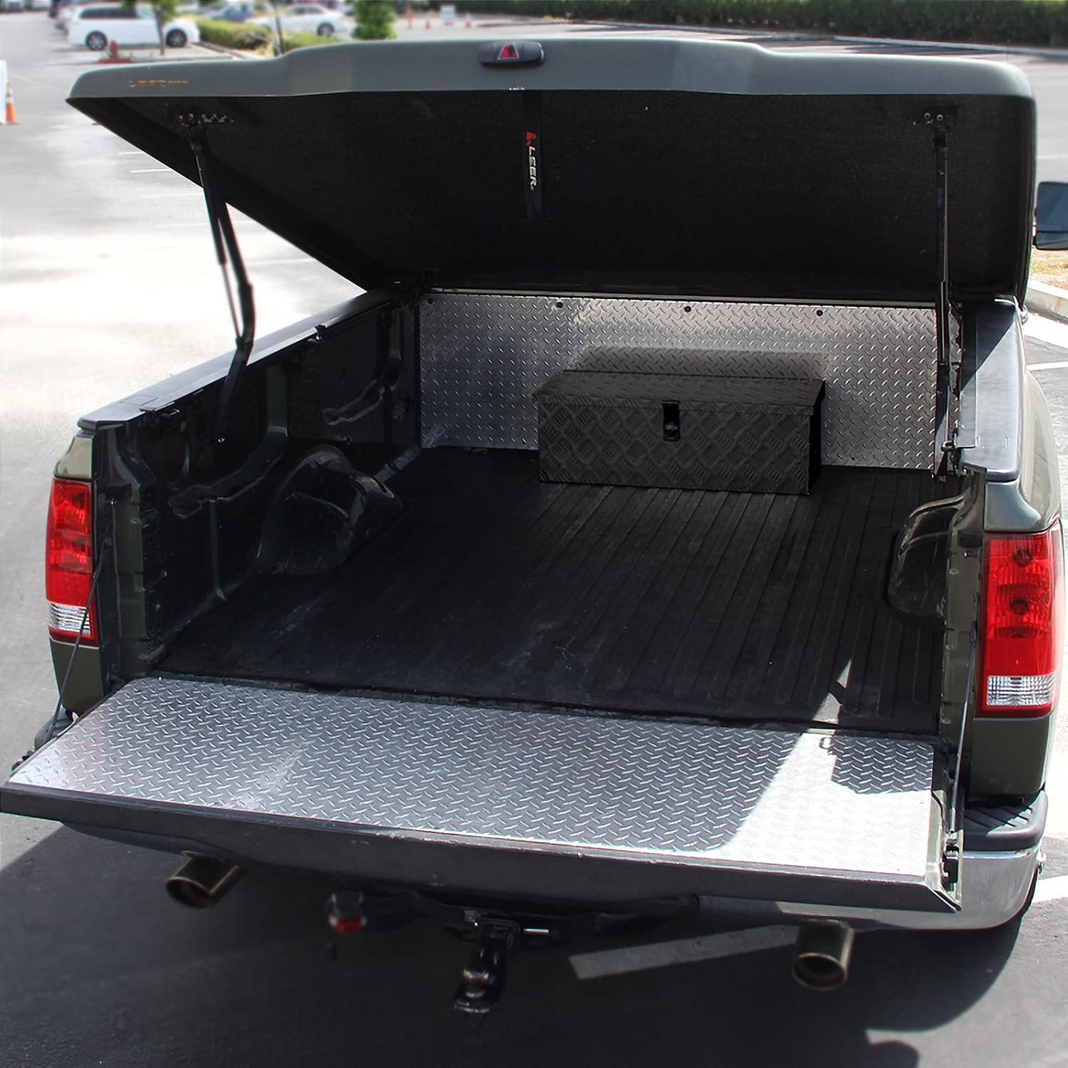 30x13x10 Truck Pickup Bed Utility Chest Aluminum Black Tool Box Trailer Storage W/Lock Key SPEC-D TUNING