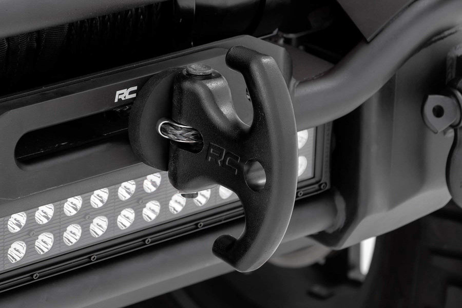 Multi-Function Winch Cleat Rough Country w/Rubber Isolator | Black - RS175B