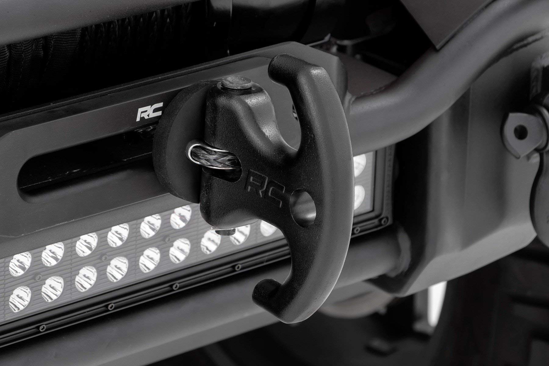 Multi-Function Winch Cleat Rough Country w/Rubber Isolator | Black - RS175B