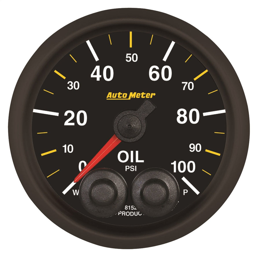 Gauge, AutoMeter 8152-05702, Oil Press, 2 1/16", 100Psi, Stepper Motor W/Peak & Warn, Nascar Can