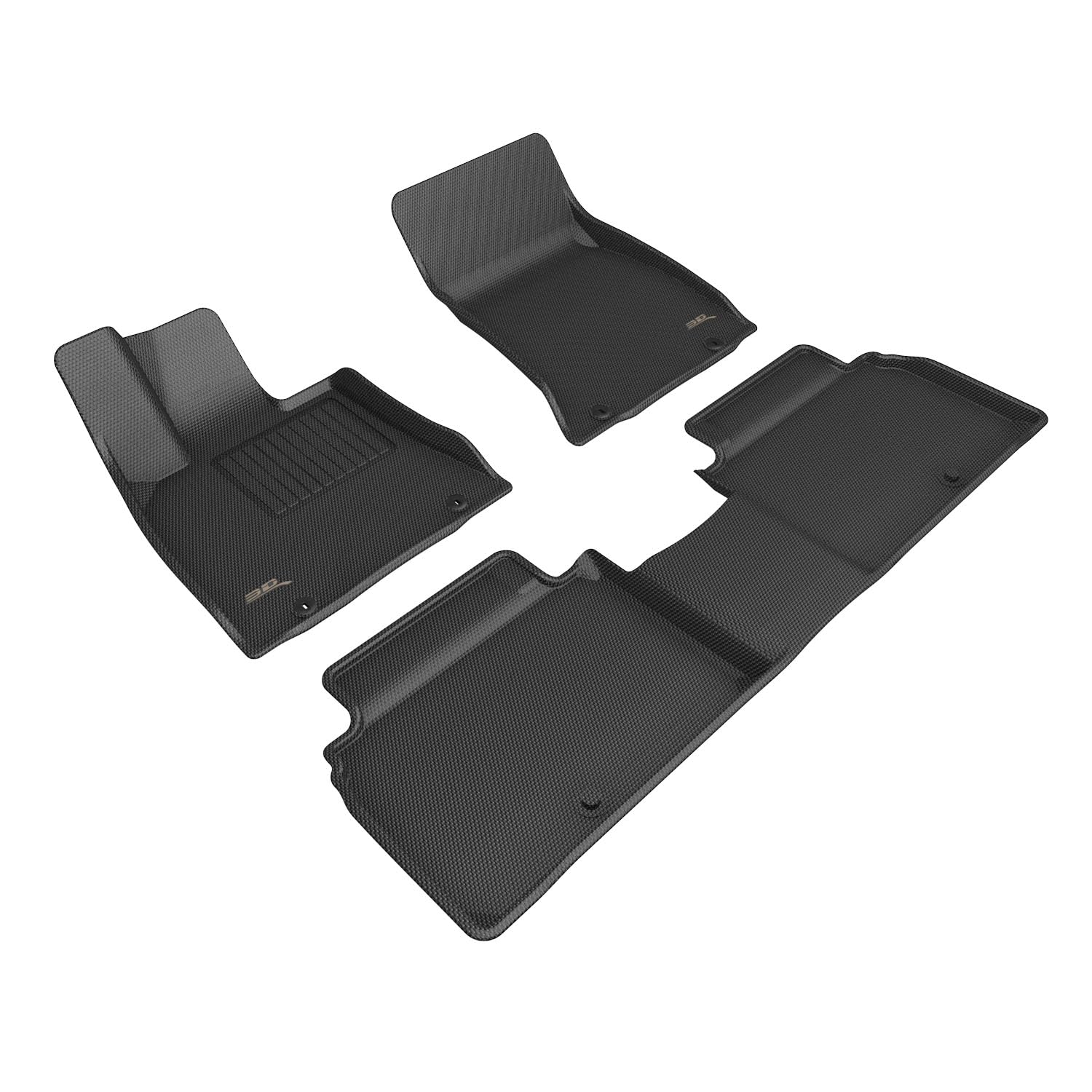 3D MAXpider Kagu Custom Fit Floor Mat (Black) Compatible with Genesis Electrified G80 2023-2026 - Full Set