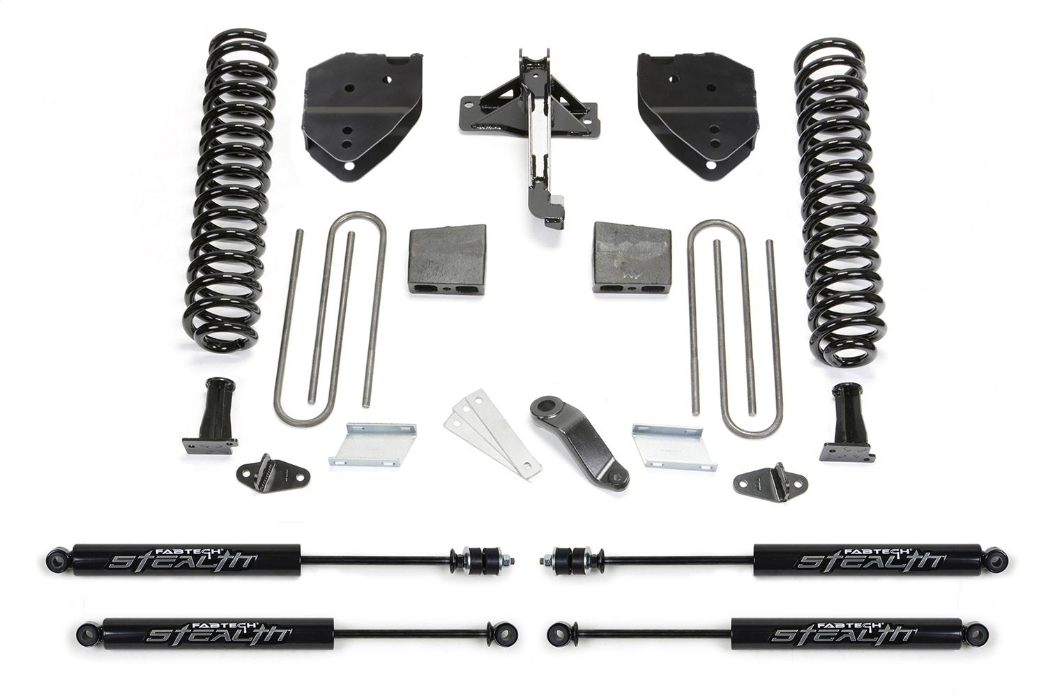 Fabtech K2255M Lift System Basic w/Shocks w/Stealth Monotube Shocks 6 in. Lift System w/Shocks
